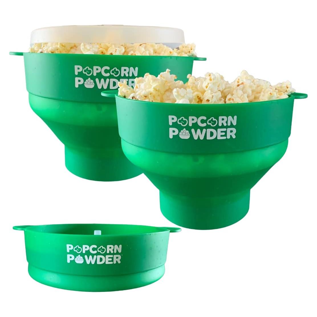 Extractor de Palomitas de Maíz Plegable Verde - Silicona BPA Free