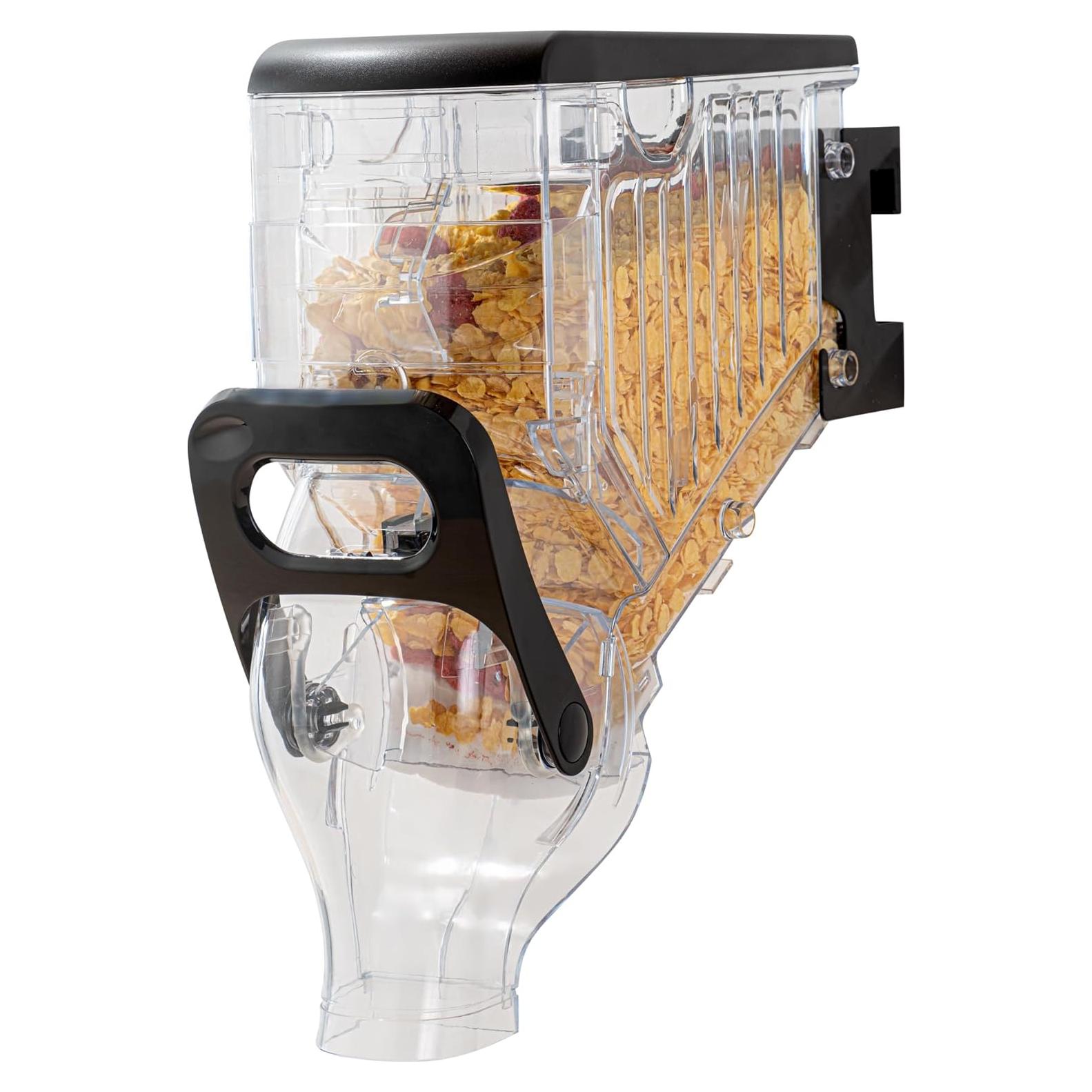 Dispensador de Cereal Met Lux 2.1 Galones Negro Montado en Pared