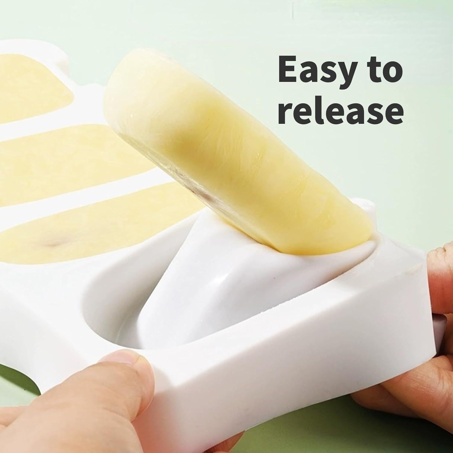 Molde de Paletas POWERDEVIL Rosa Silicona 4 Compartimentos