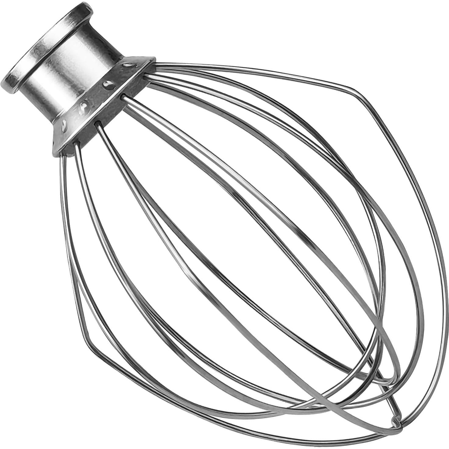 K45WW Wire Whip Attachment for Tilt-Head Stand Mixer Stainless Steel Egg Cream Stirrer, Flour Cake Balloon Whisk