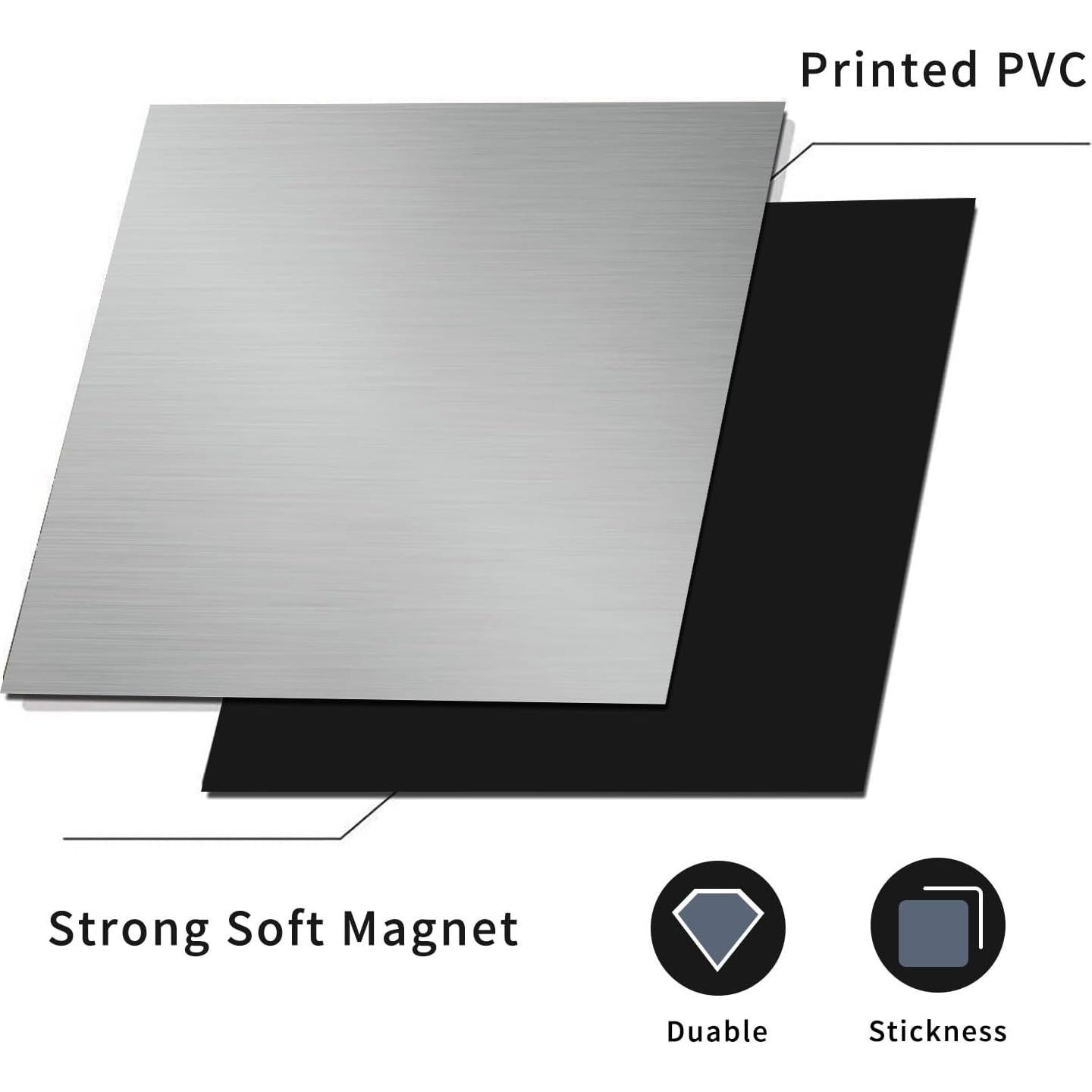 Magnetic Dishwasher Cover, Brushed Gray Magnetic Dishwasher Door Cover, Home Cabinet Magnet Decals Appliances Stickers,Stainless Steel Dishwasher Magnet Cover,Reusable Refrigerator Magnetic Cover