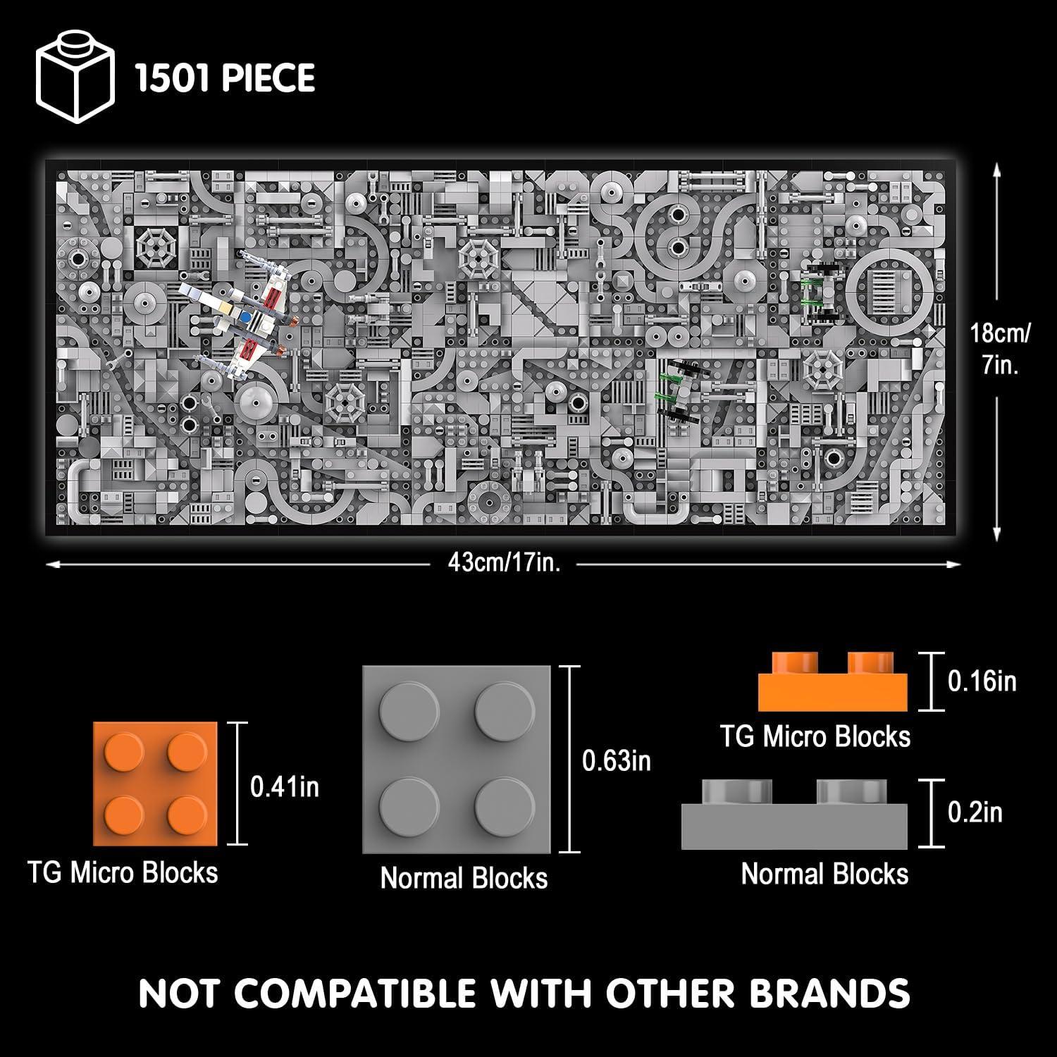 Kit de Manualidades TG BLOCKS Micro Ladrillo Star Wars 1501 Piezas