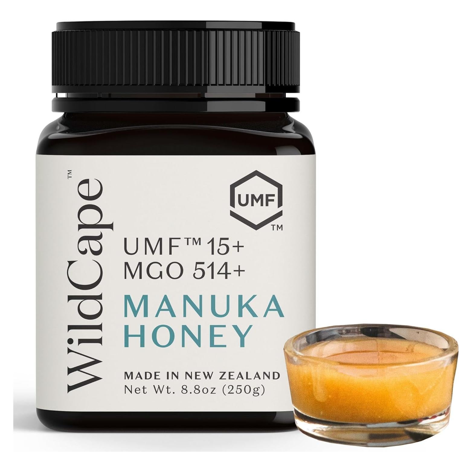 Miel de Manuka WildCape UMF 15+ MGO 514+ 250g Pura Cruda