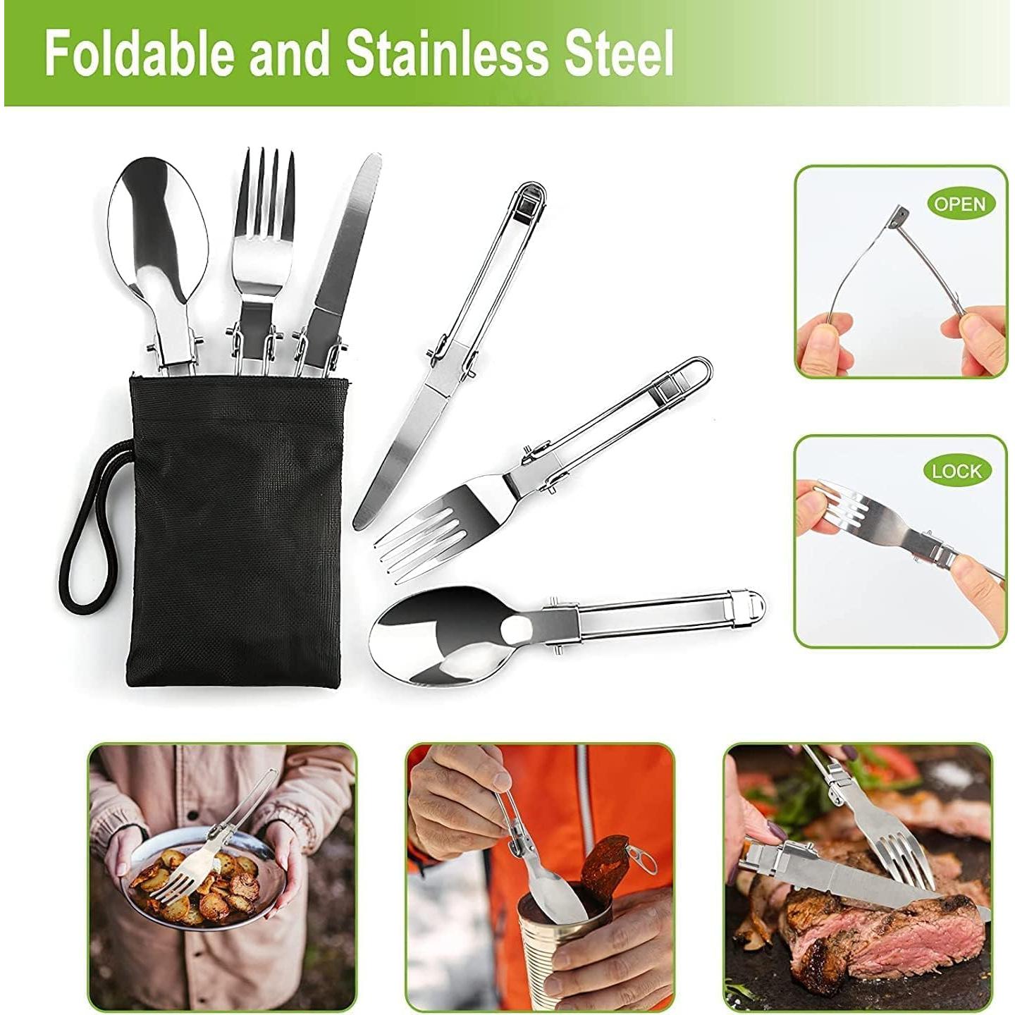 Juego de Cocina Camping Sanheshun 18 Piezas Aluminio