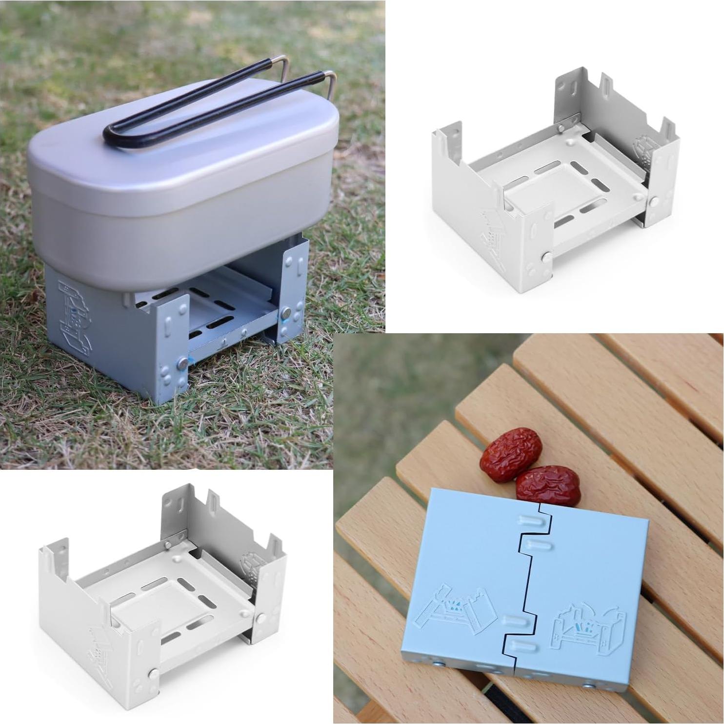 Paquete de 2 Estufas Plegables de Alcohol Compactas 198g