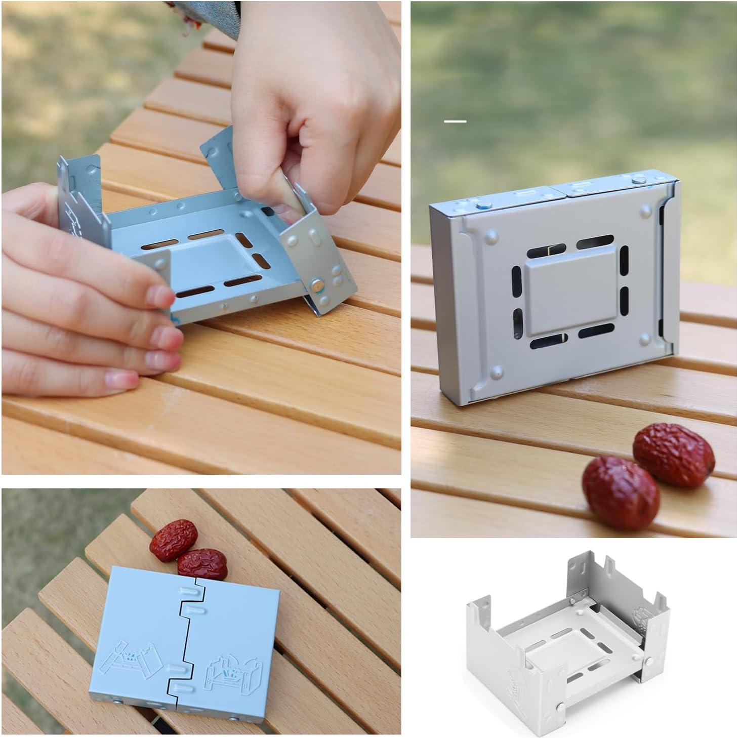 Paquete de 2 Estufas Plegables de Alcohol Compactas 198g