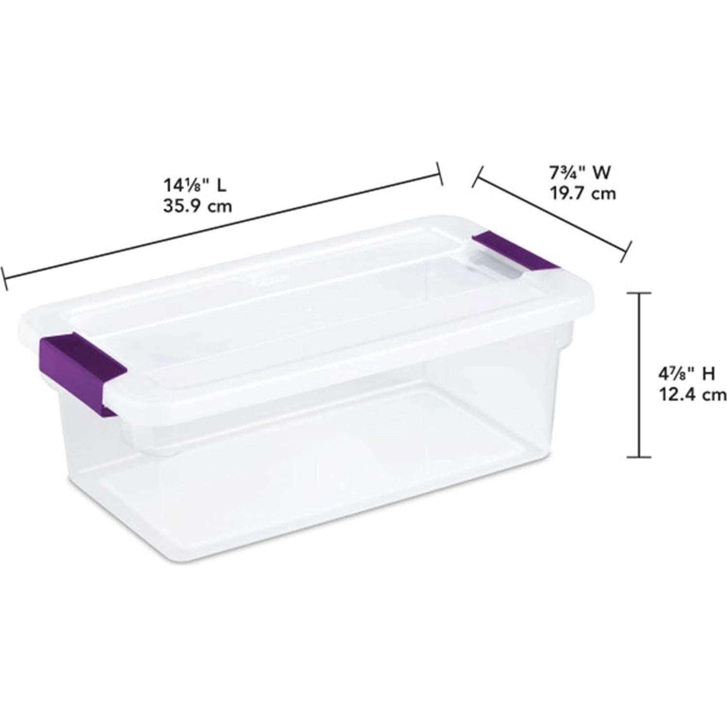 Cajas de Almacenamiento Sterilite 12 Pack 6 Qt Apilables