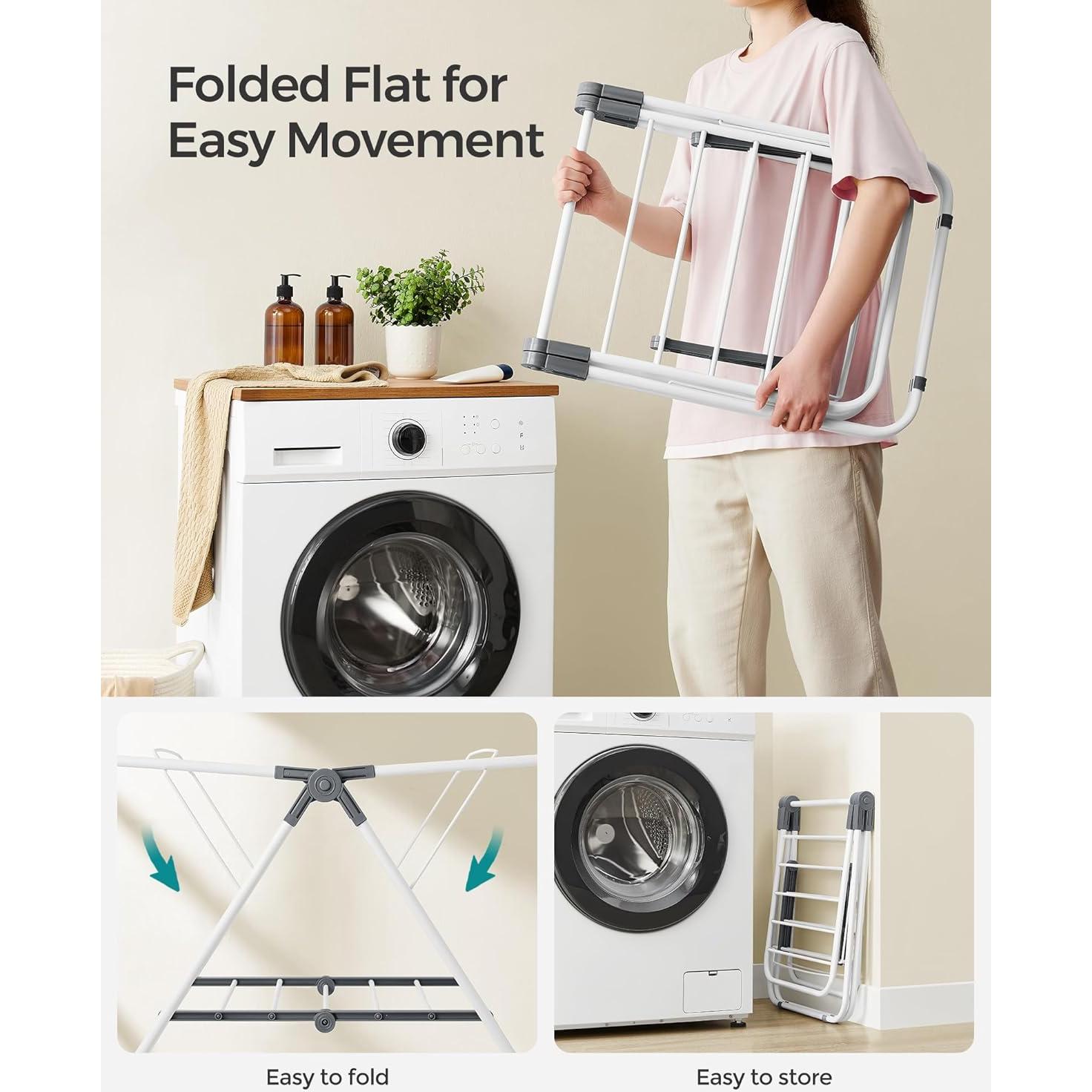 Soporte para Secar Ropa Plegable SONGMICS 2 Niveles 44x101cm