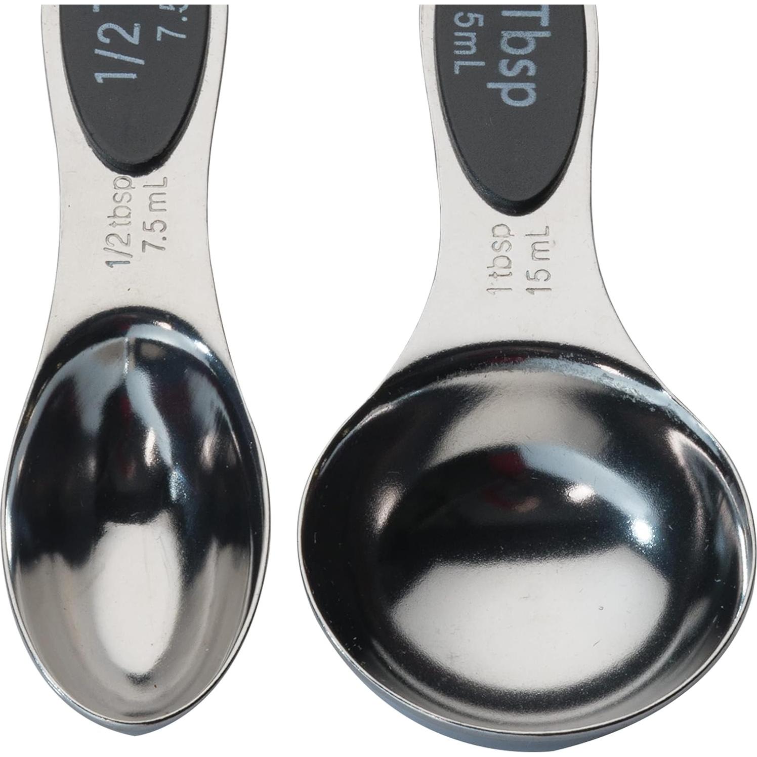 Juego de Cucharas Medidoras Magnéticas CH1EF Acero Inoxidable 8 Piezas