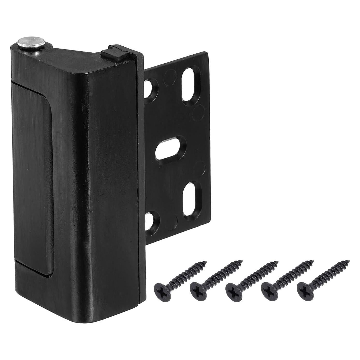 Cerradura de Refuerzo PATIKIL para Puertas Interiores Negra