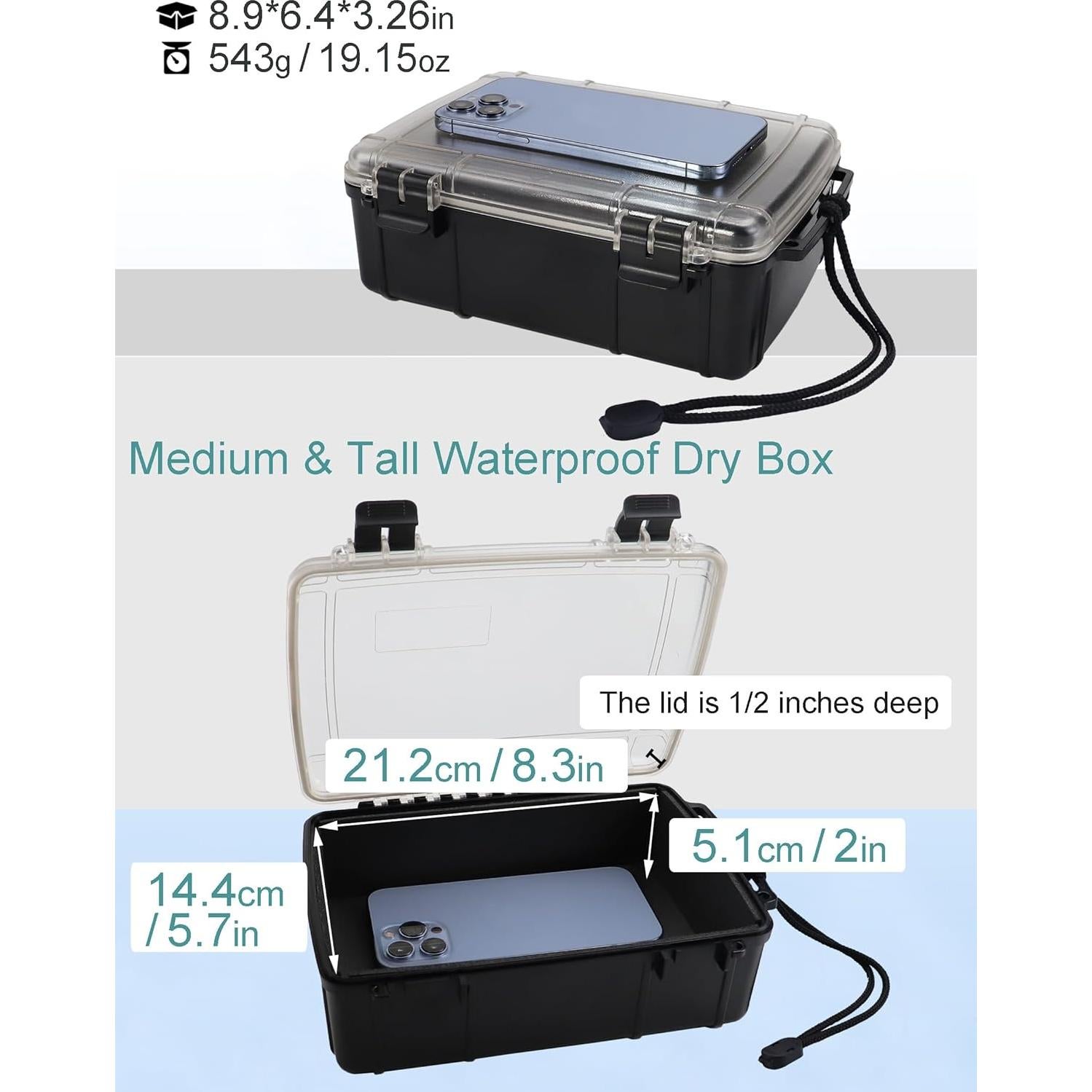 Caja Estanca Impermeable Avlcoaky 8020 para Barco y Kayak