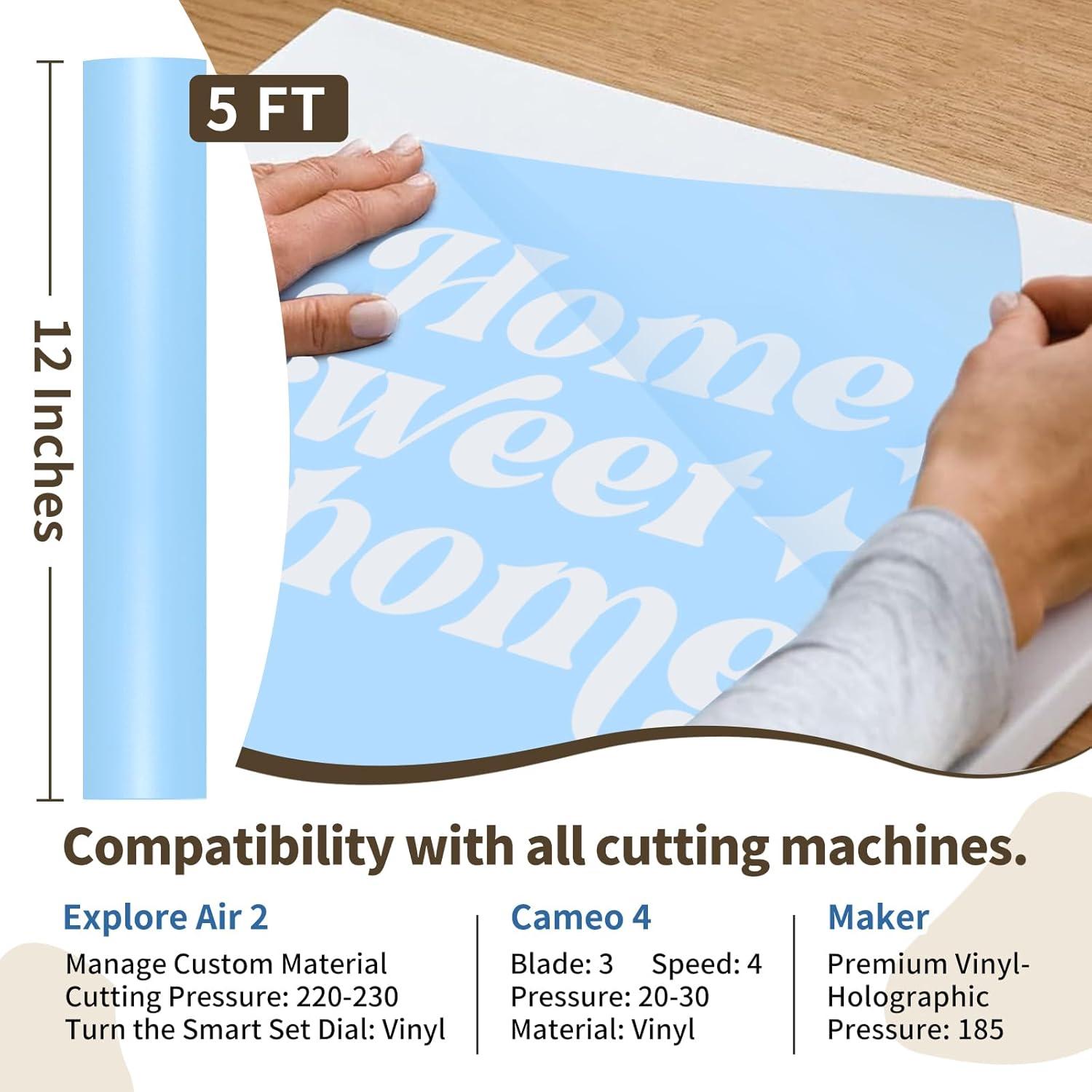 Vinilo de Plantilla TECKWRAP 1.52m Azul + Cinta de Transferencia