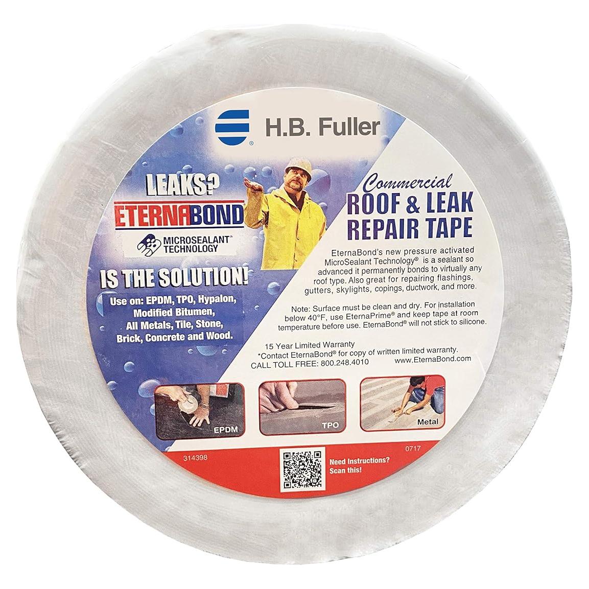 Cinta de Reparación EternaBond 1.5" x 15m Blanca - MicroSellador UV