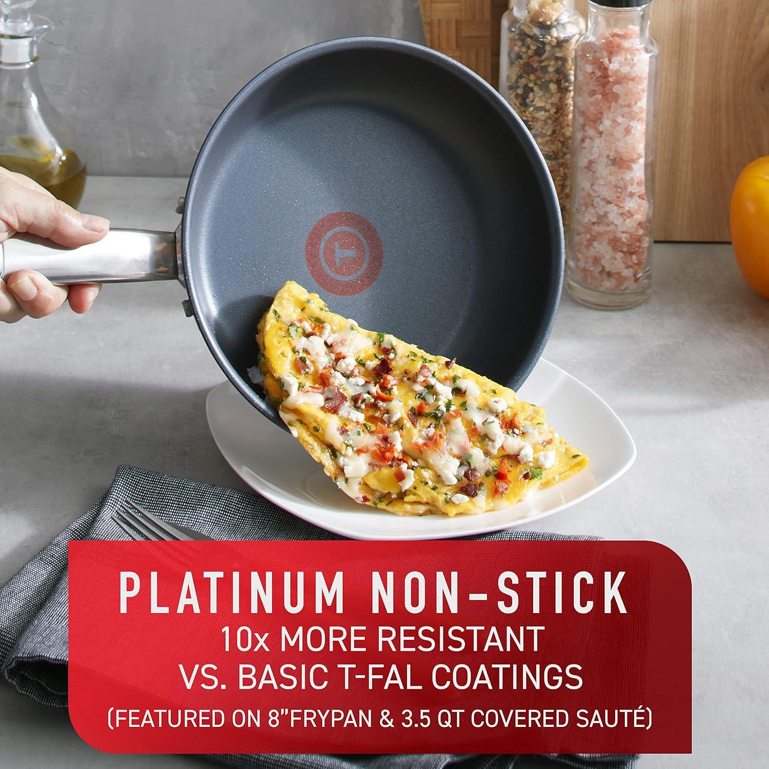 Juego de Utensilios de Cocina T-fal 12 Piezas Acero Inoxidable