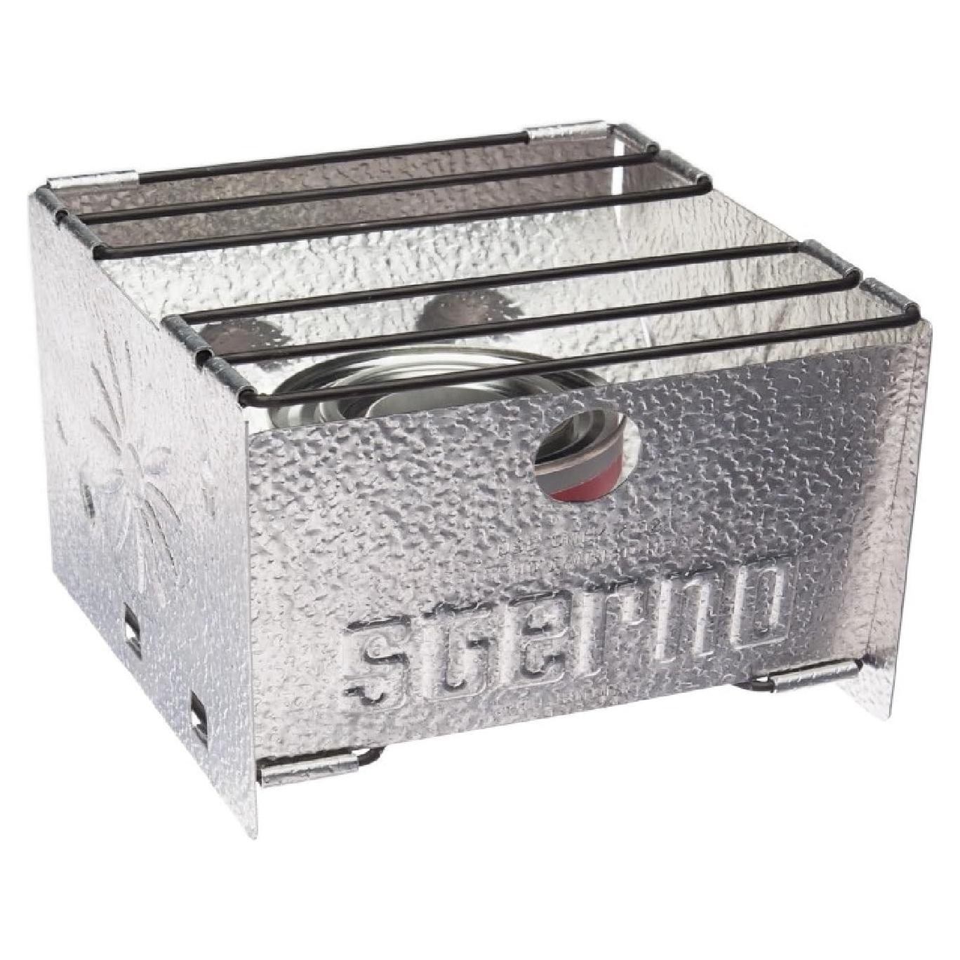 Estufa de Camping Plegable Sterno - Cocina Exterior Plata