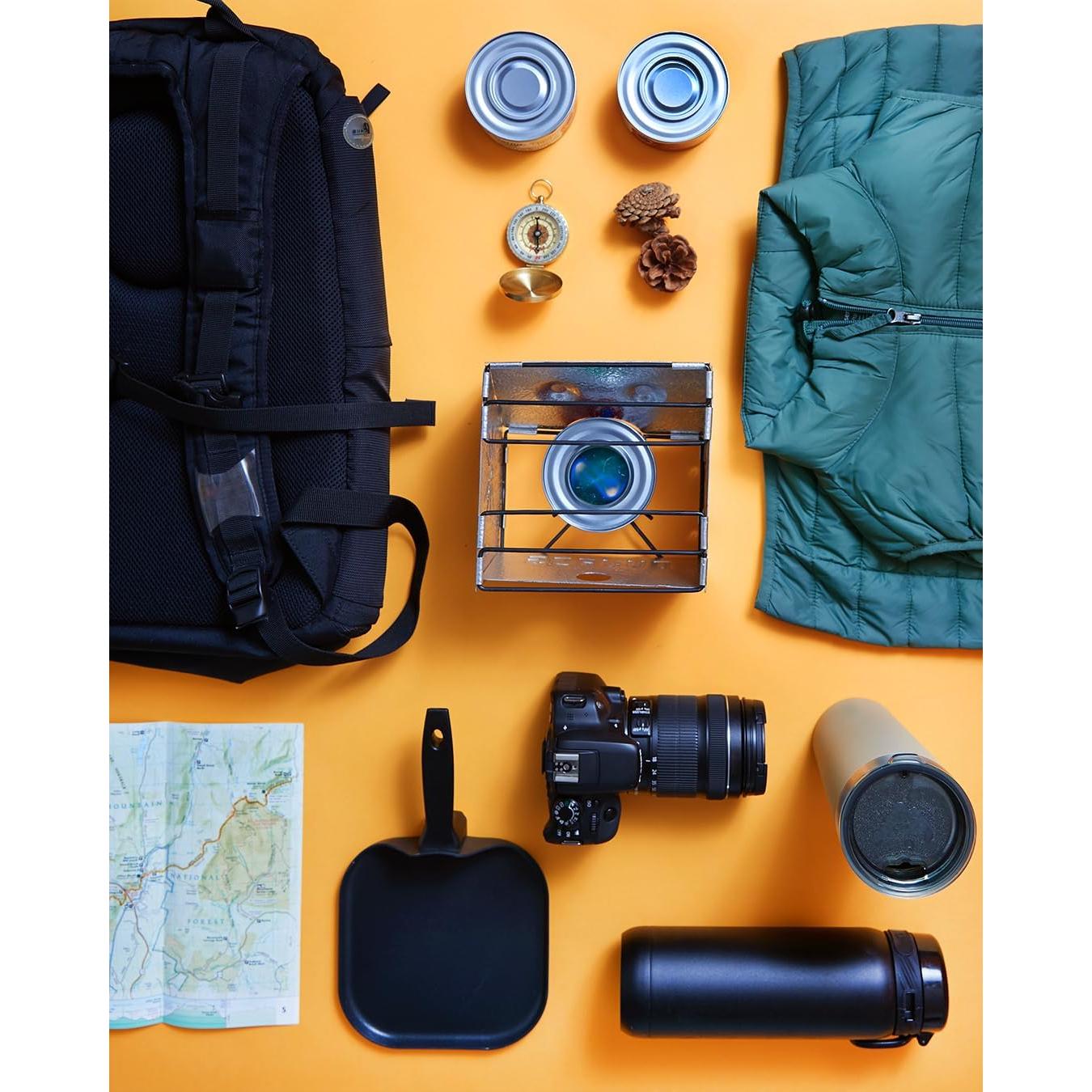 Estufa de Camping Plegable Sterno - Cocina Exterior Plata