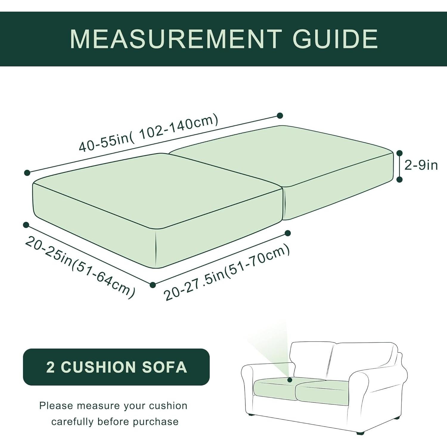 Fundas de Cojín Estirables CHUN YI 2pc Negro Jacquard