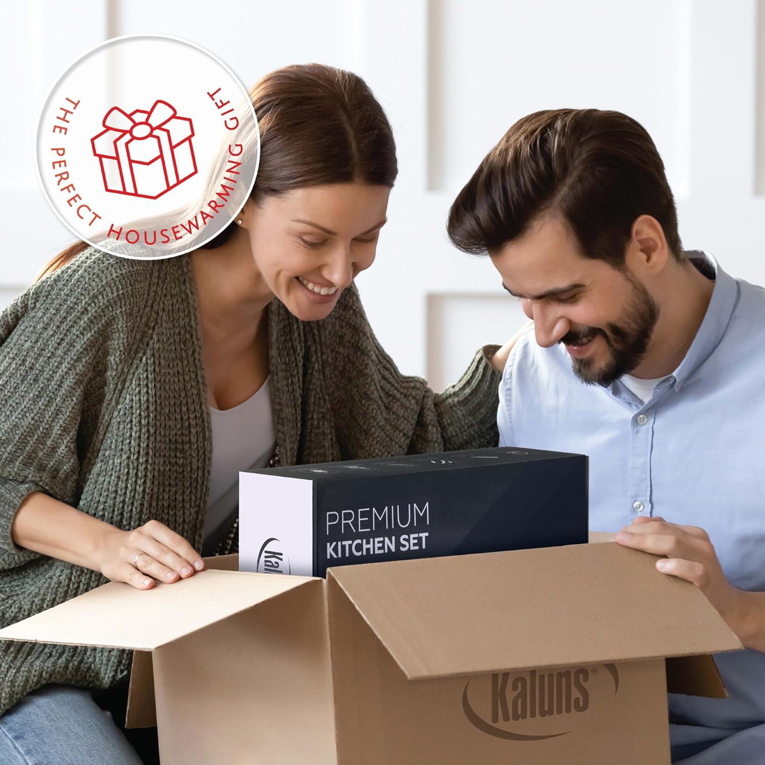 Juego de Utensilios de Cocina Kaluns 35 Piezas Nylon Acero