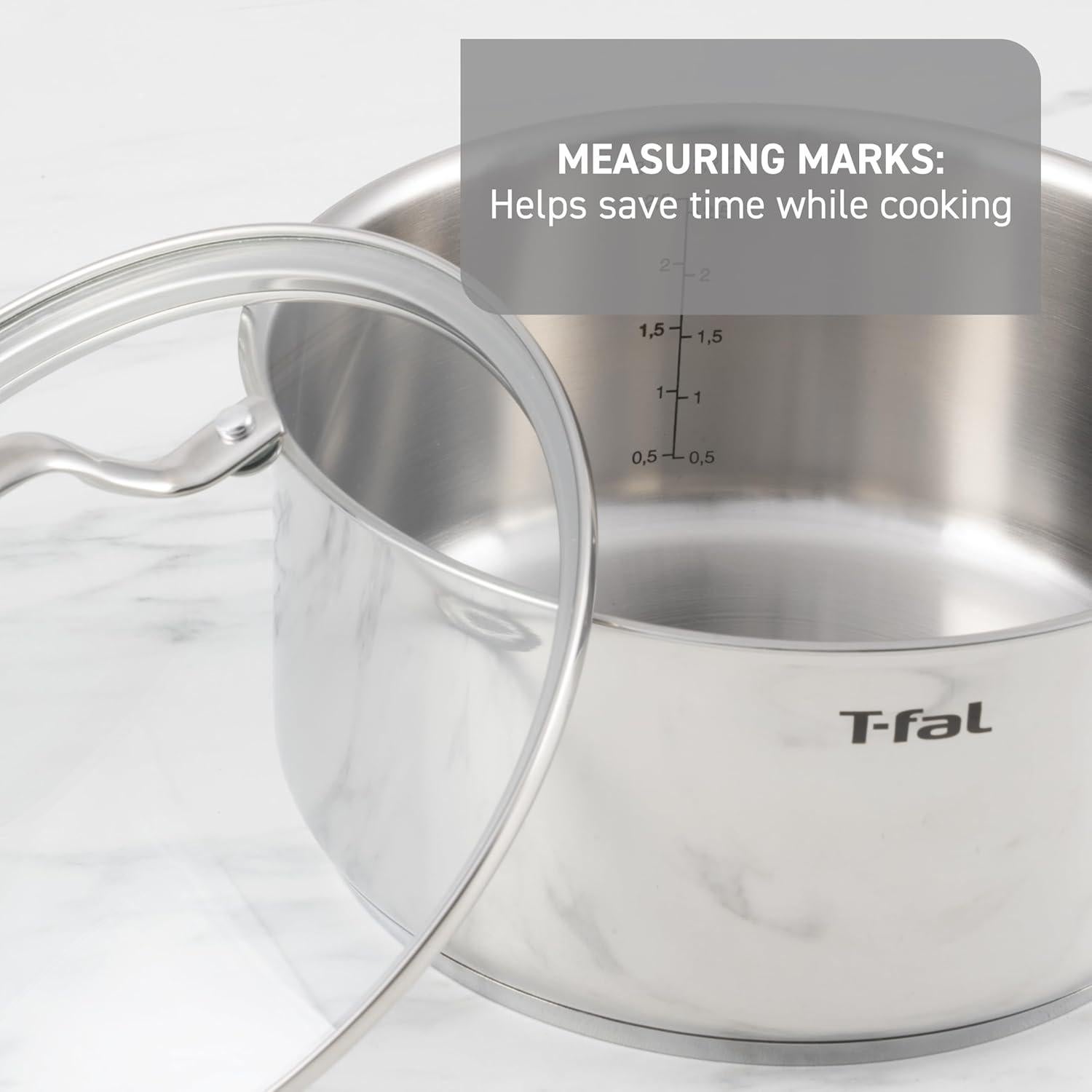 Juego de Utensilios de Cocina T-fal 11 Piezas Acero Inoxidable