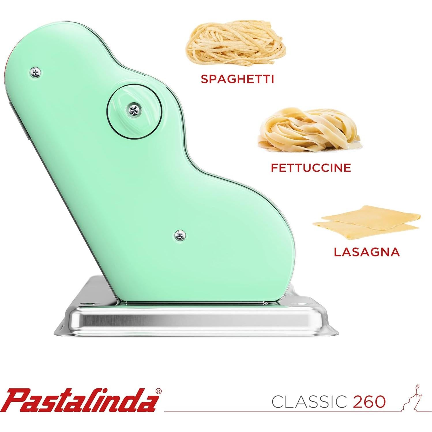 MAQUINA PARA HACER PASTA PASTALINDA Classic 26 cm, 9 posiciones