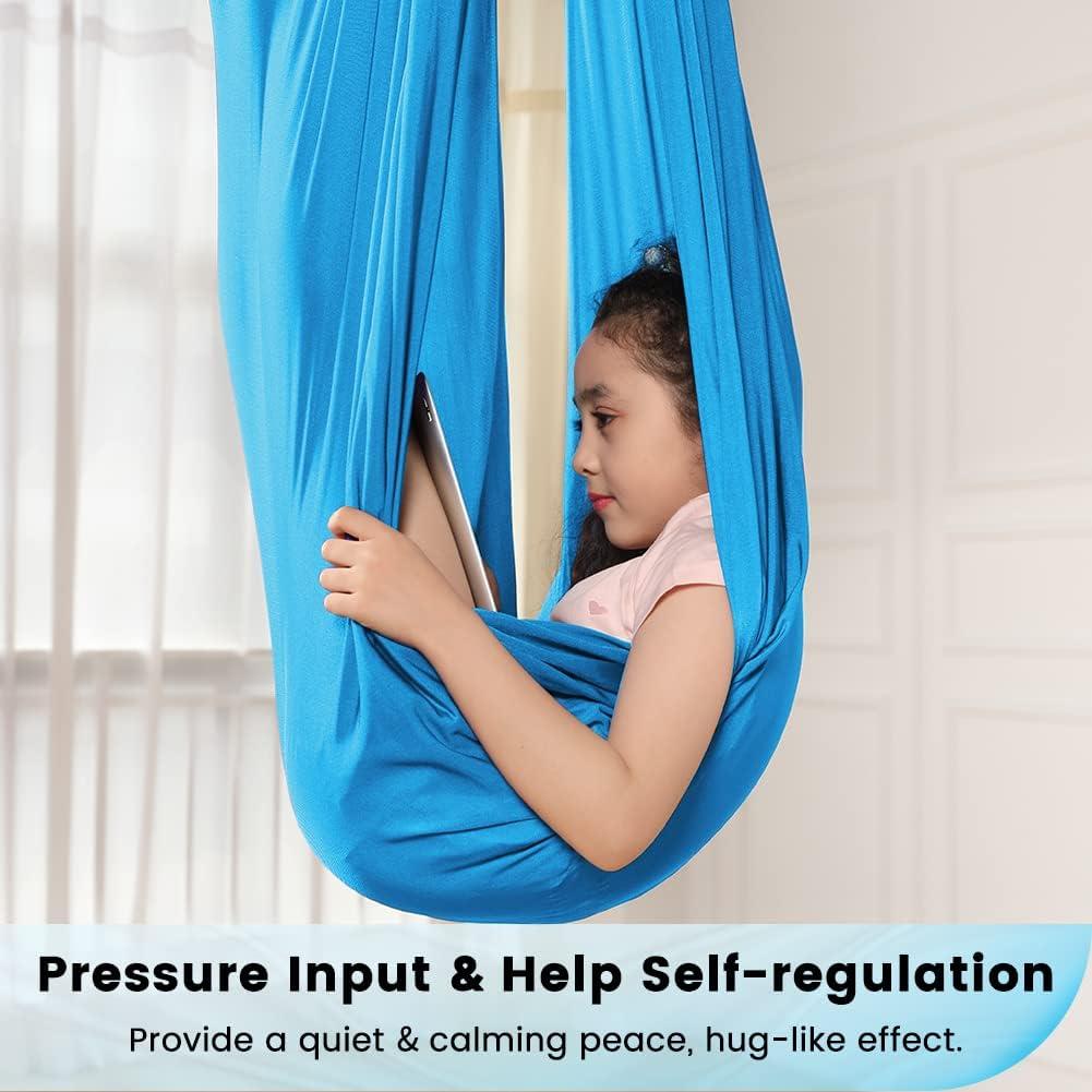 Columpio Sensorial MelkTemn Azul Claro 304.8x165.1 cm