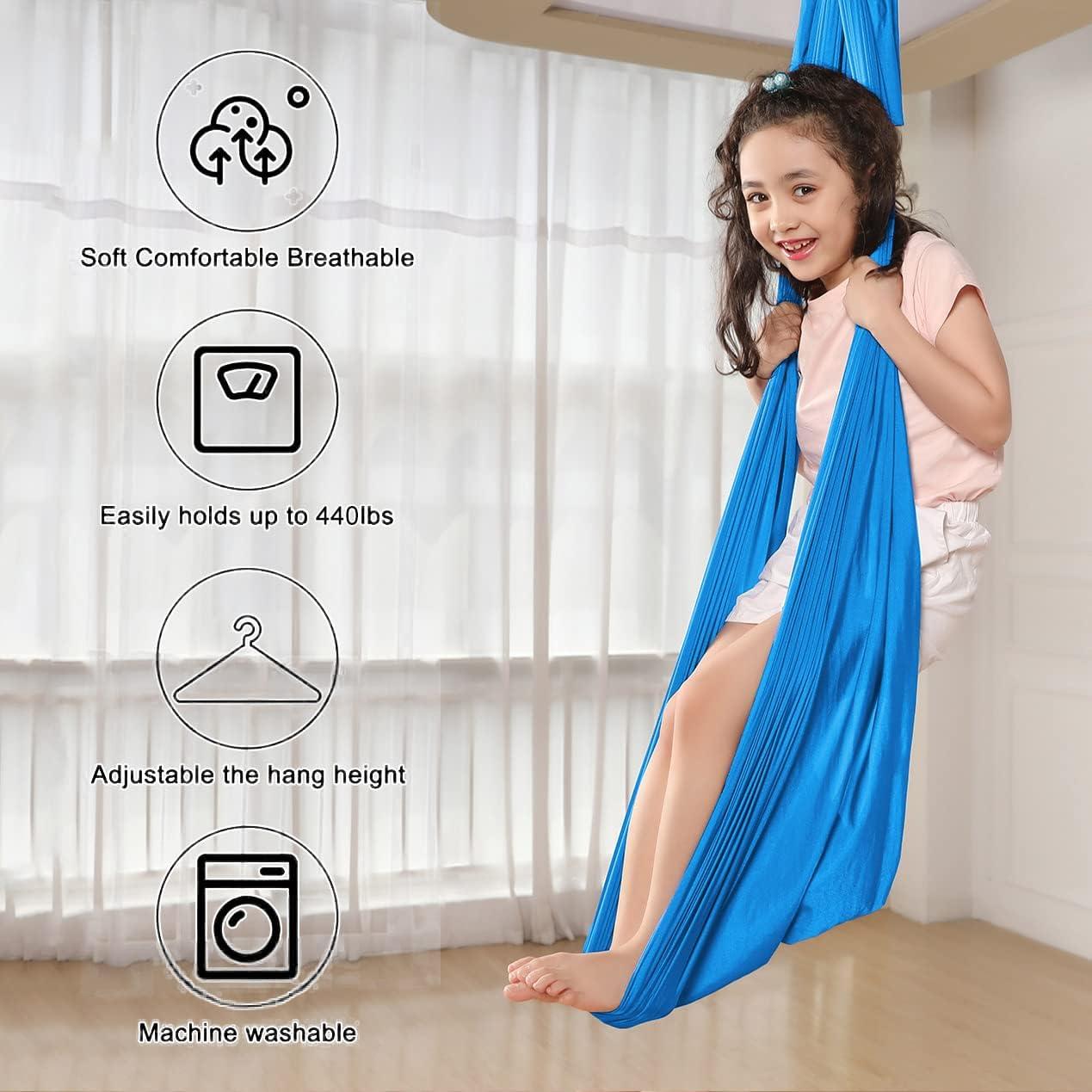 Columpio Sensorial MelkTemn Azul Claro 304.8x165.1 cm