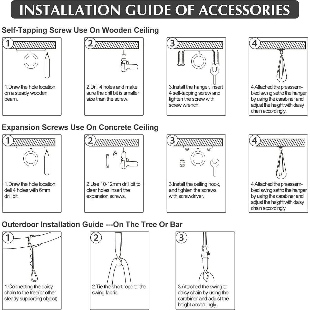 Columpio Sensorial MelkTemn Azul Claro 304.8x165.1 cm