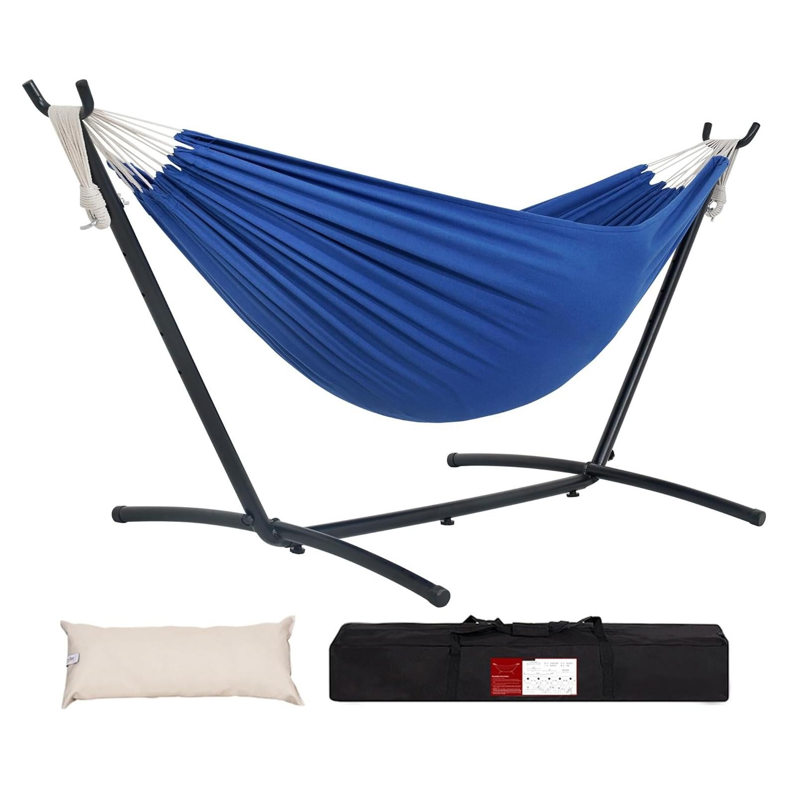 Hamaca Daze Perezosa Doble con Soporte de Acero 204 kg