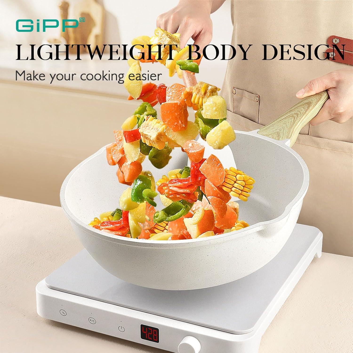 Juego de Ollas y Sartenes GiPP 14 Piezas Antiadherente