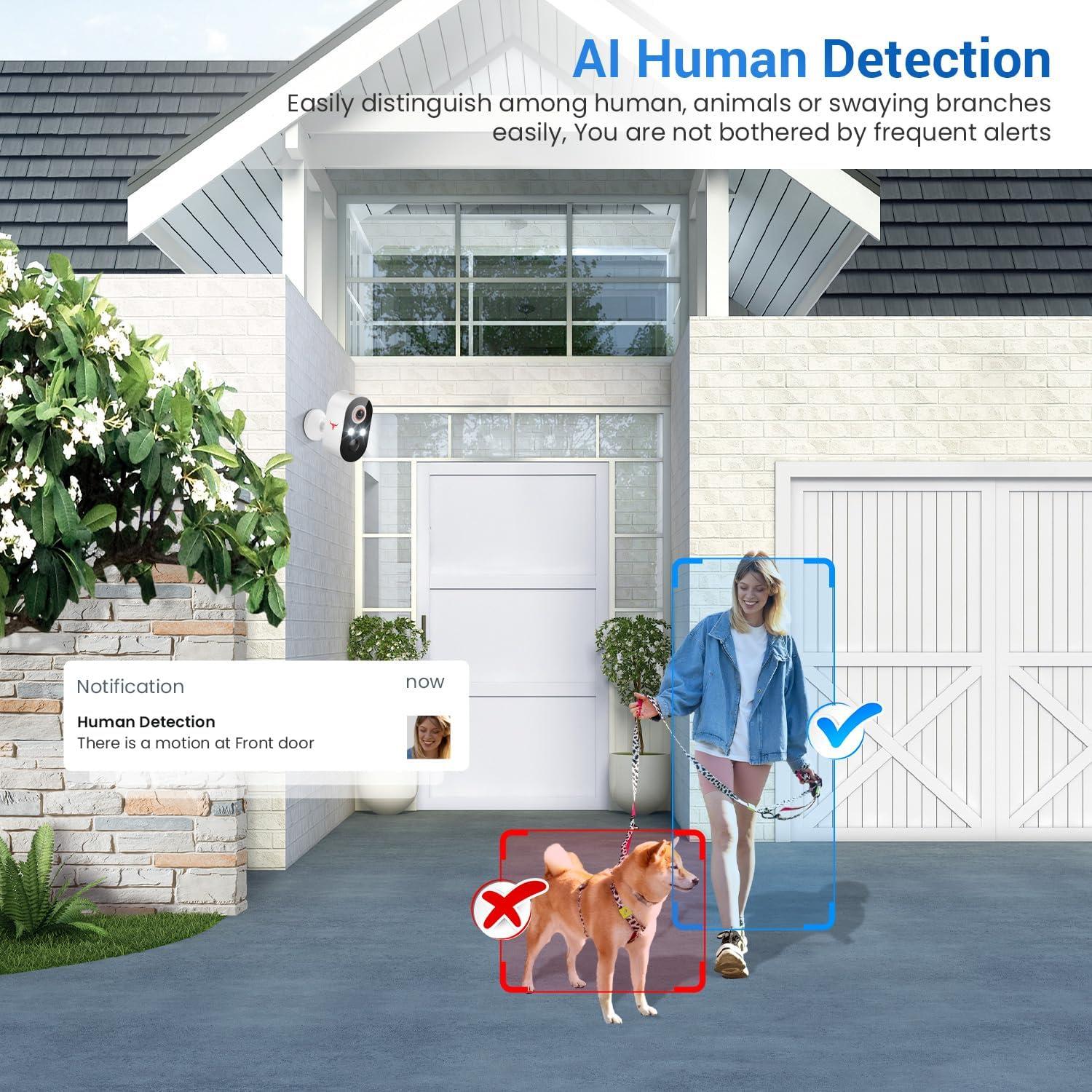 Cámara de Seguridad Inalámbrica BoilNano M9 1080p con Visión Nocturna