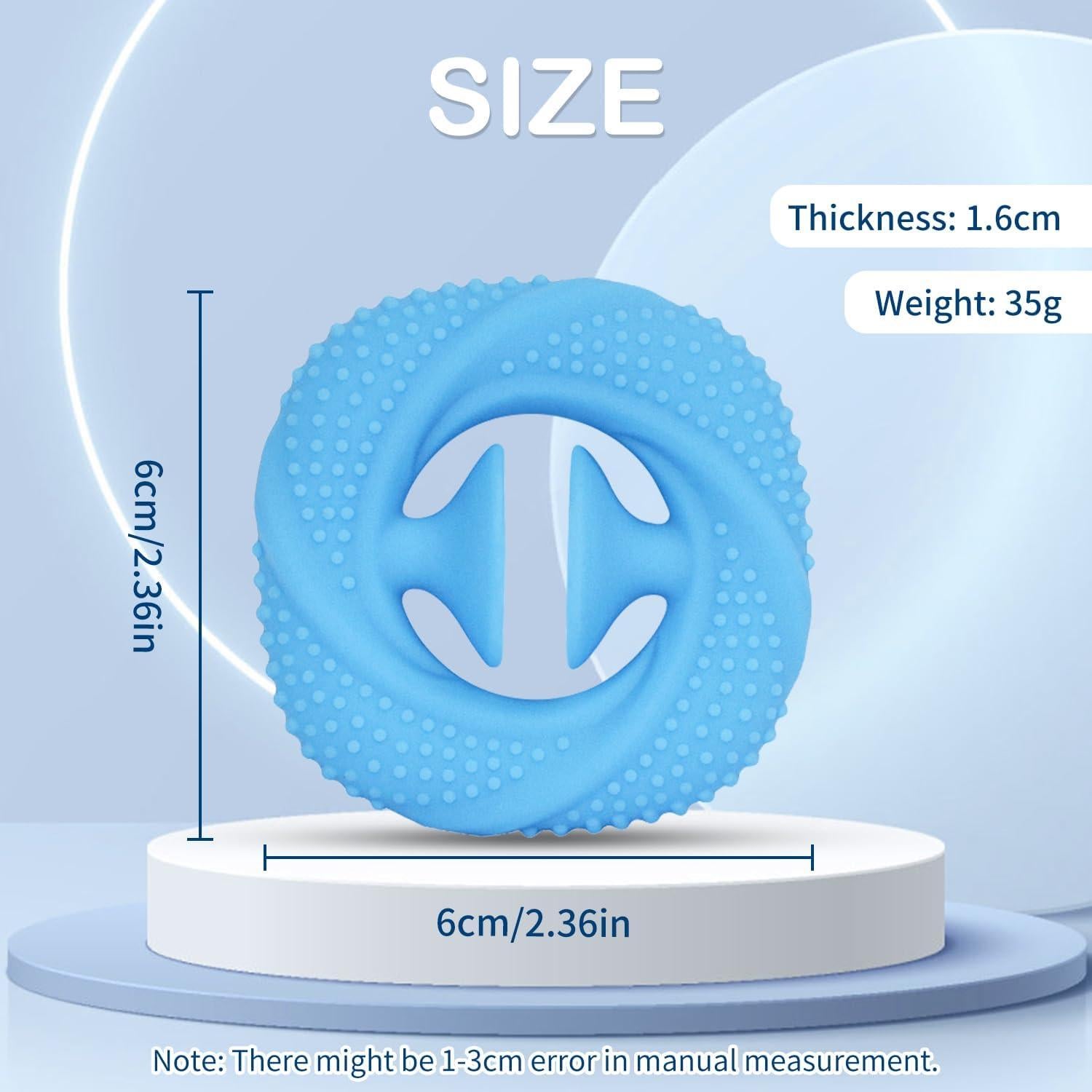 Fortalecedor de Agarre de Mano SooGree - 2 Anillos de Silicona