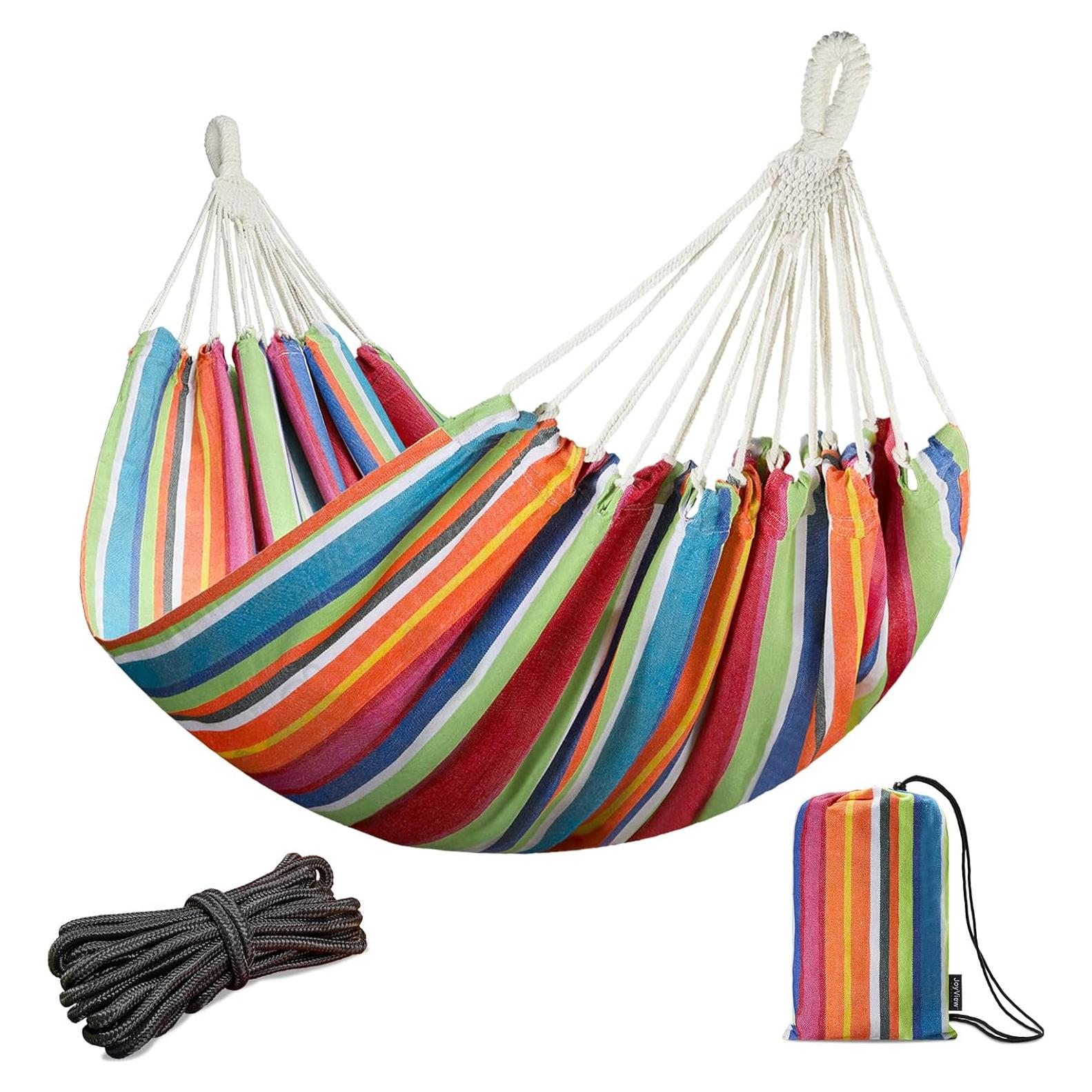 Hamaca Doble JoyView Extra Grande 220x150 cm Rayas Color