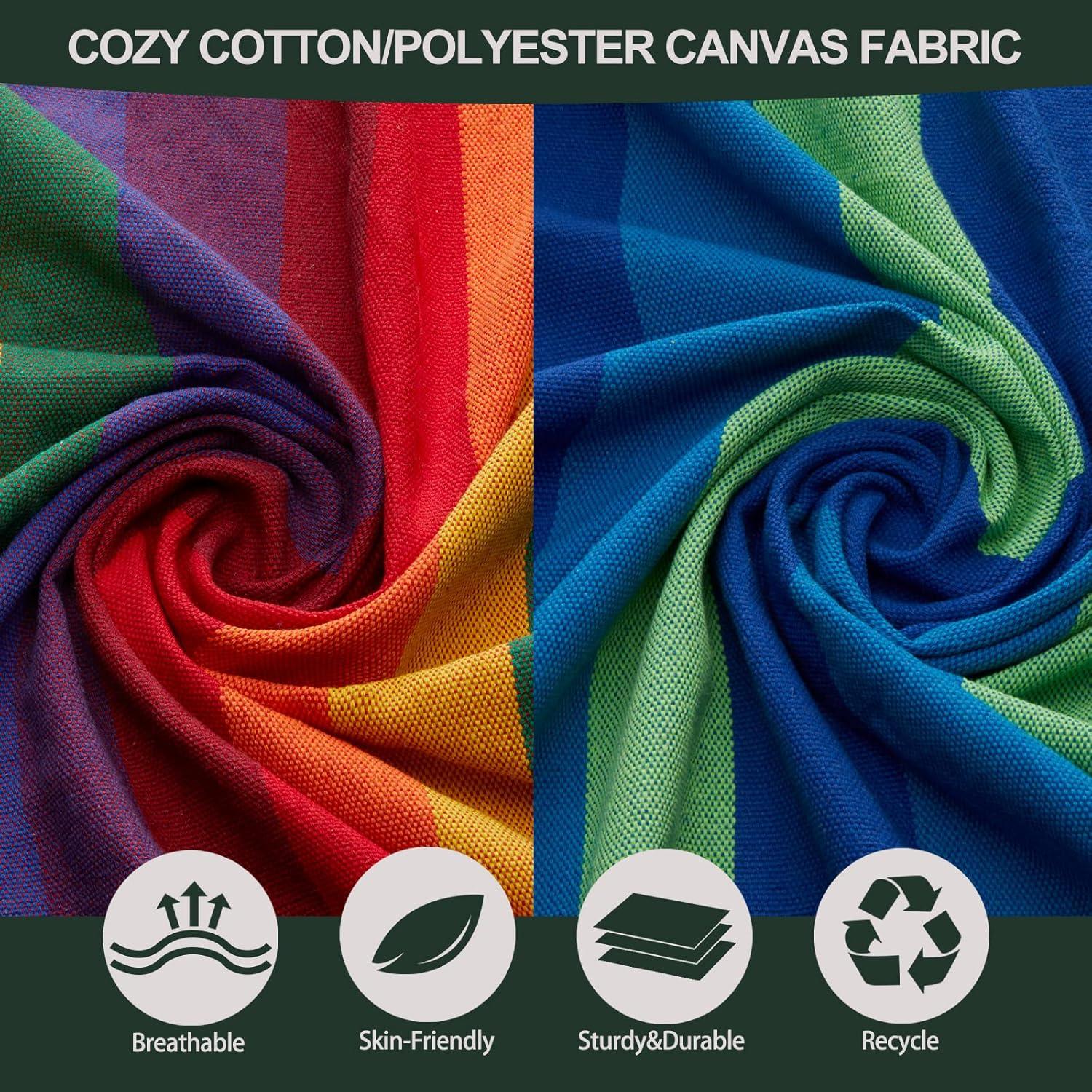 Hamaca Doble JoyView Extra Grande 220x150 cm Rayas Color