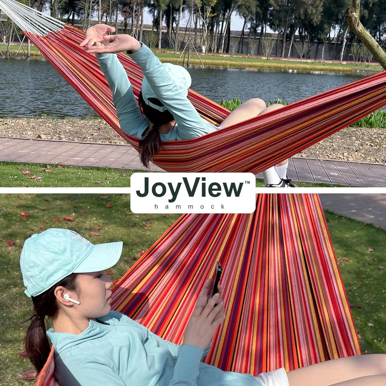 Hamaca Doble JoyView Extra Grande 220x150 cm Rayas Color