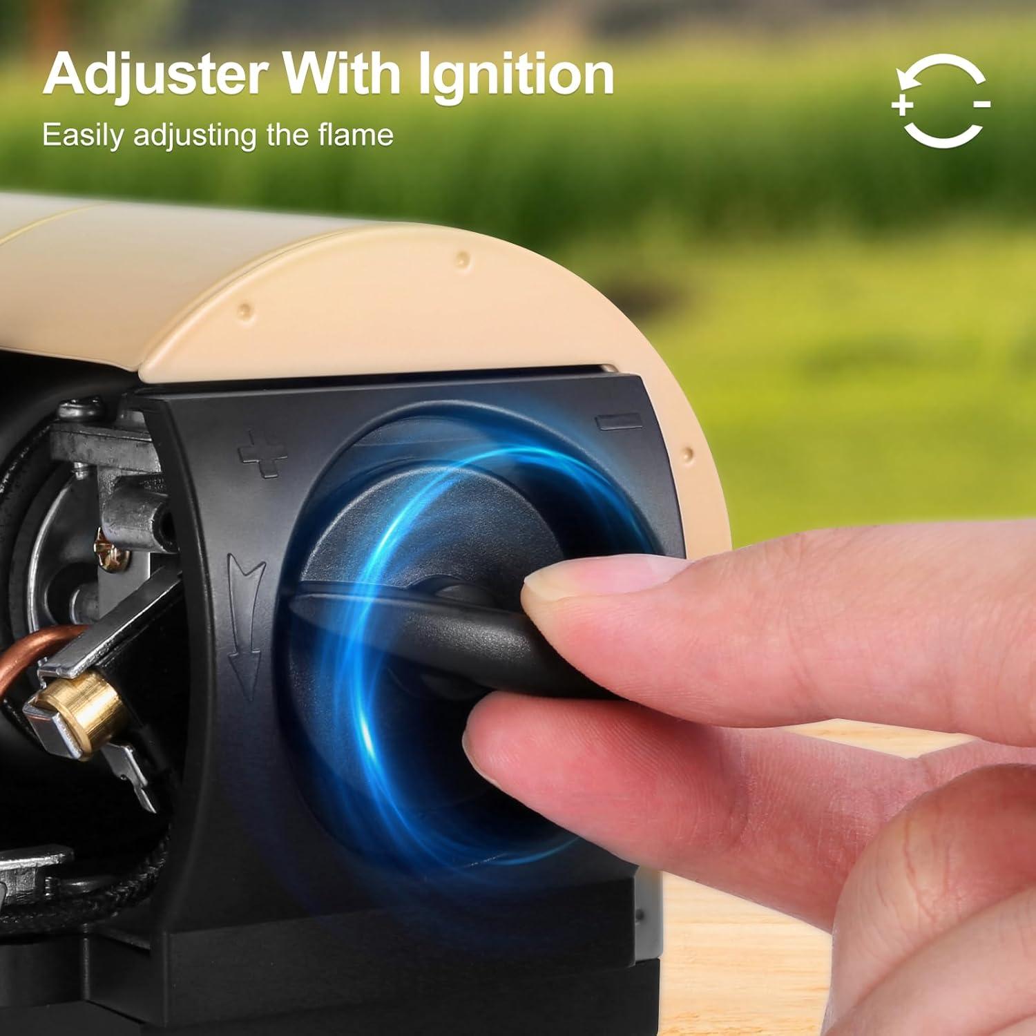 Estufa de Camping Portátil Odoland 1400W Plegable Gas