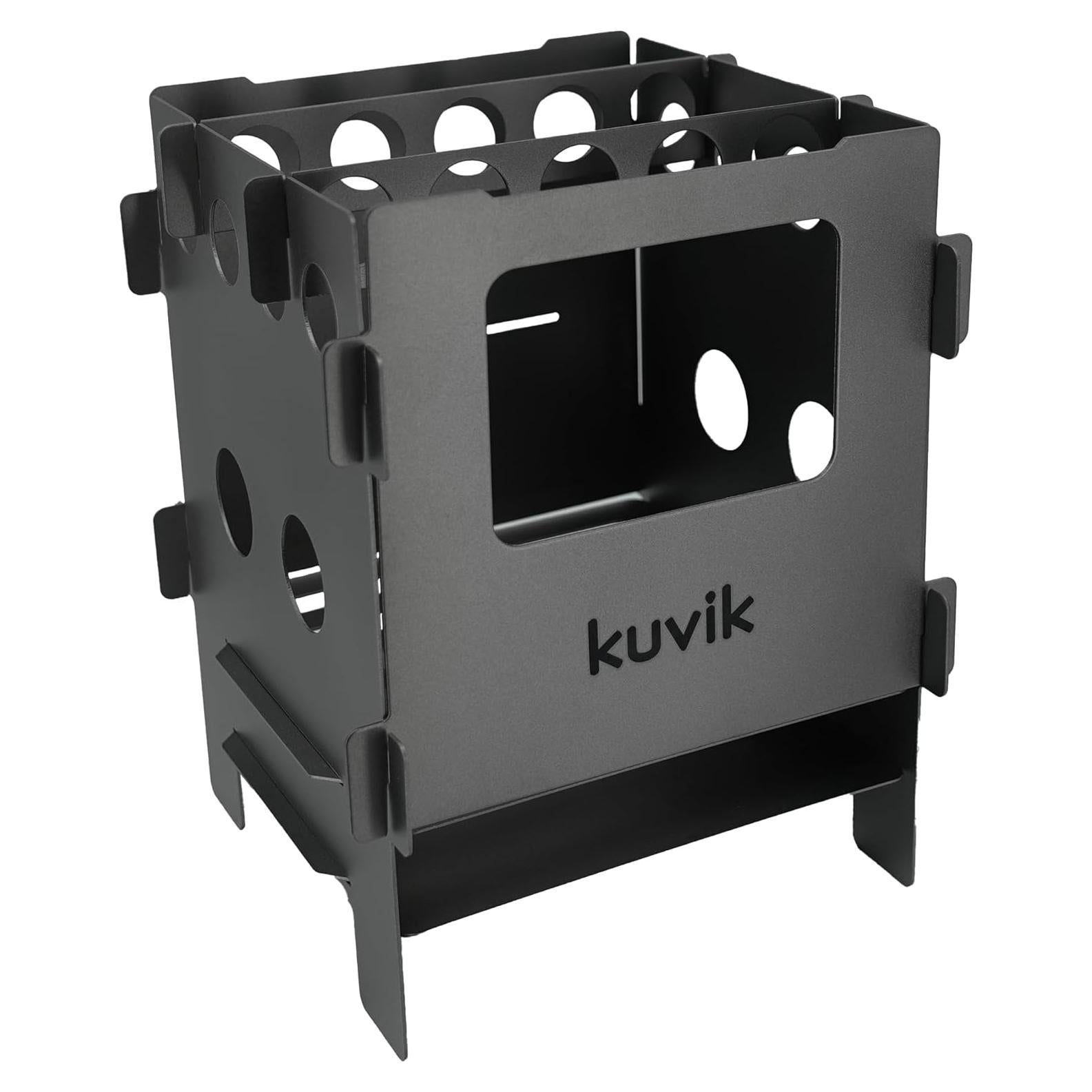 Estufa de Madera Kuvik Titanio Compacta 0.12 kg para Camping