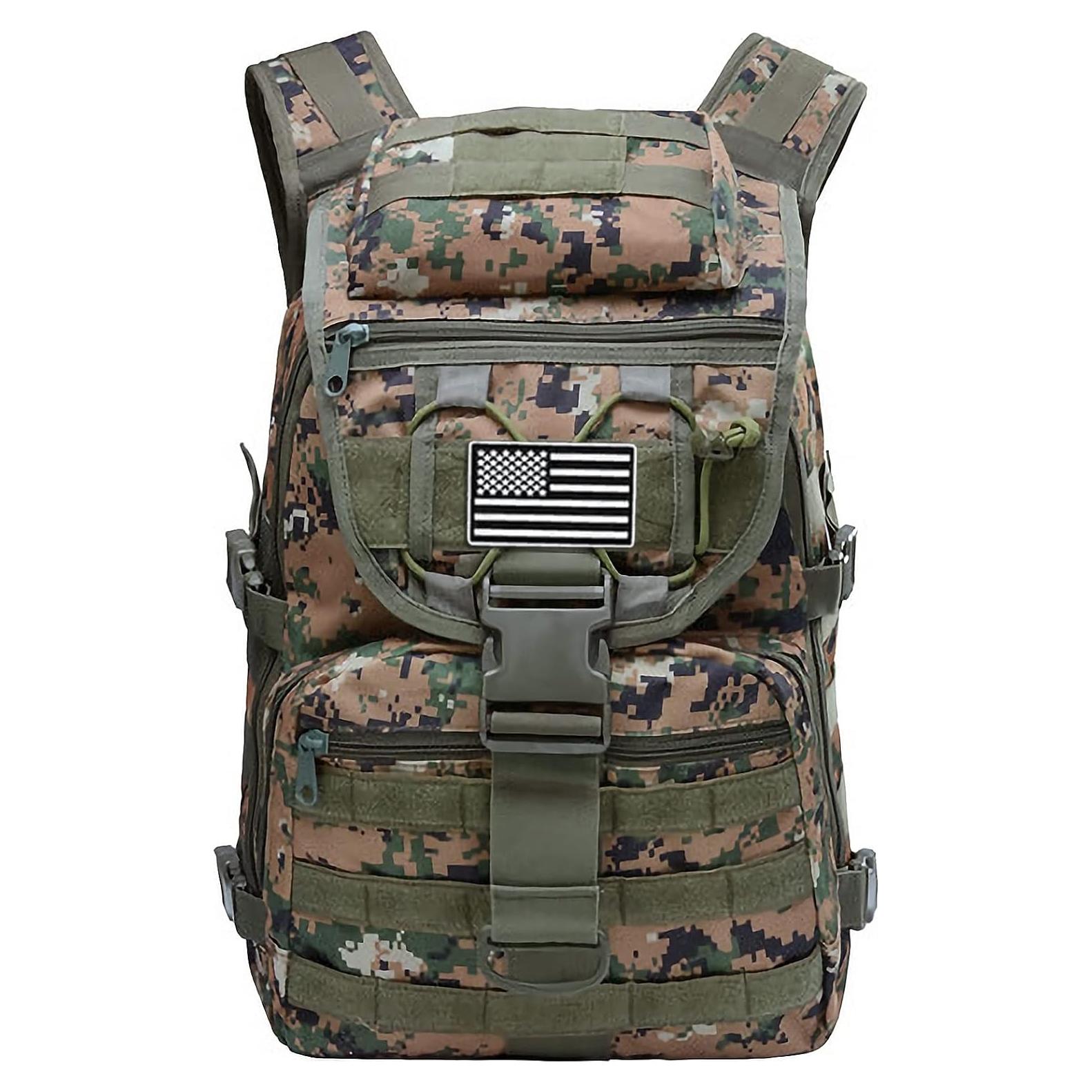Mochila Táctica Militar LIMHOO 35L Impermeable Jungle Digital