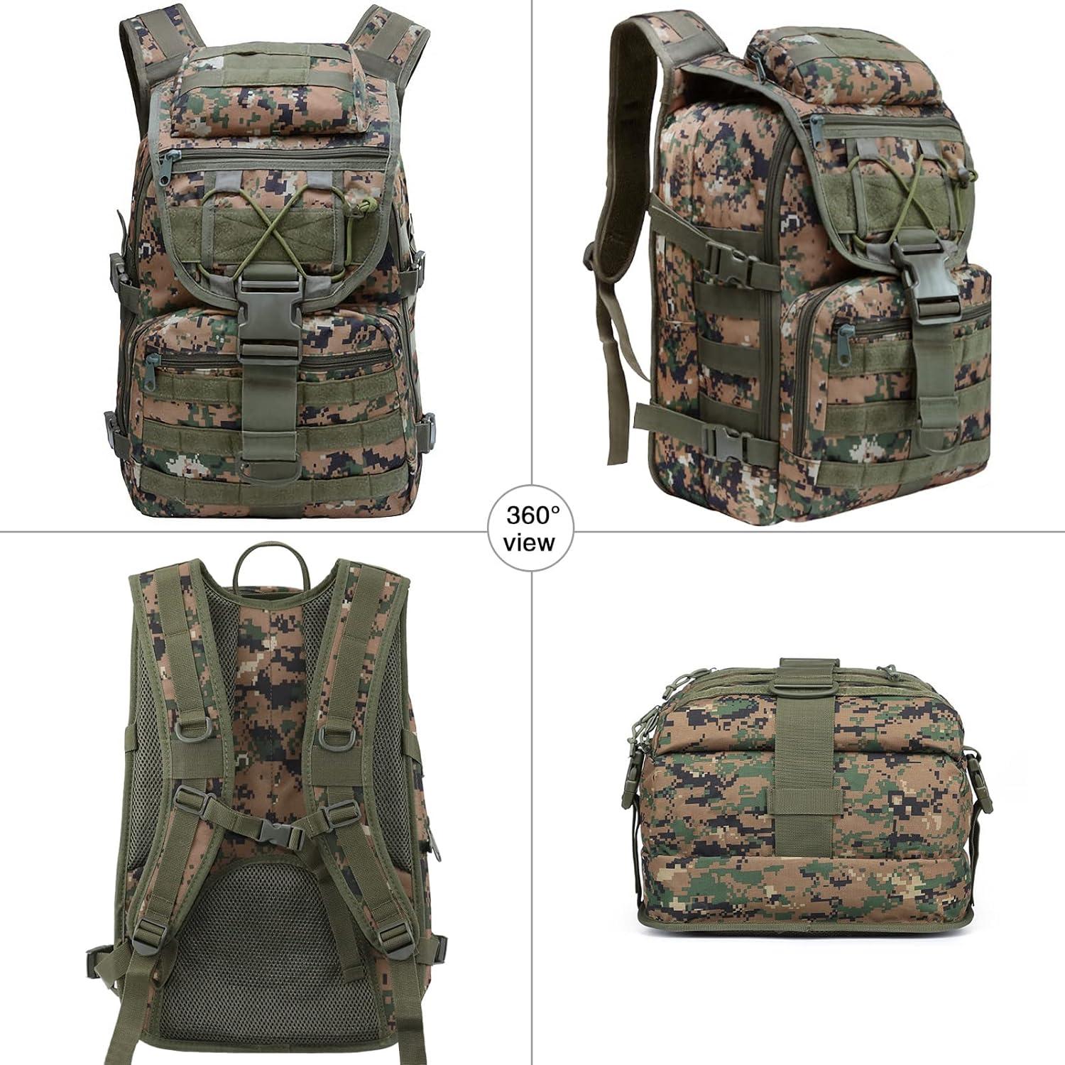 Mochila Táctica Militar LIMHOO 35L Impermeable Jungle Digital