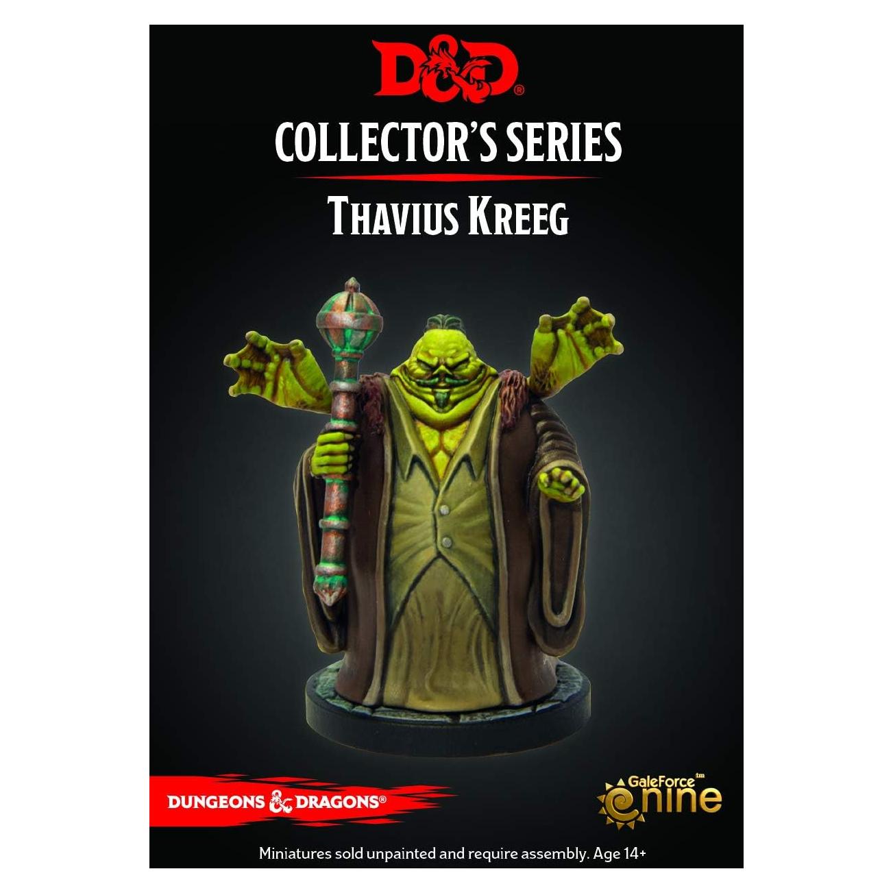 Miniatura Thavius Kreeg Gale Force Nine sin pintar 7.6x4.4 cm