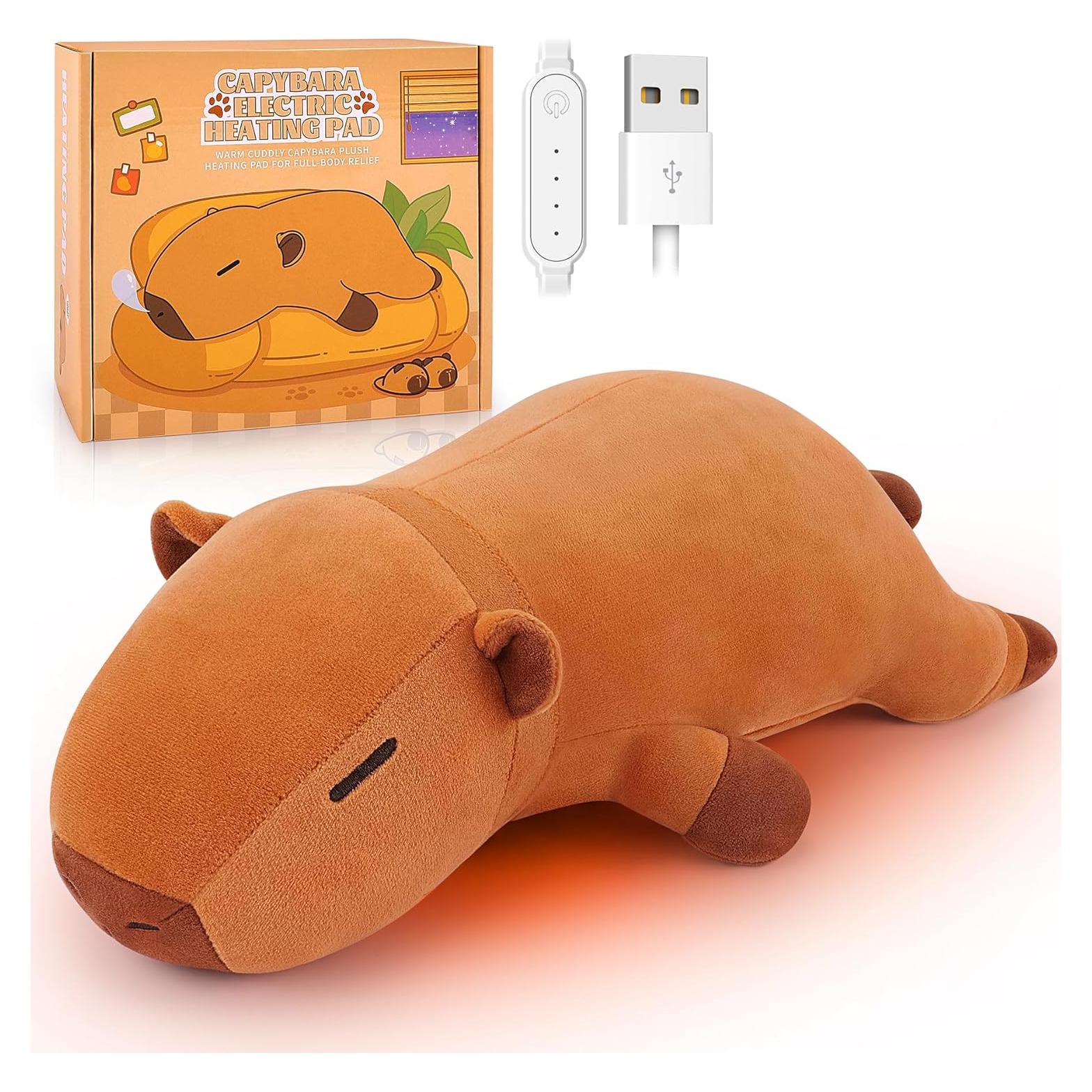 Almohadilla Térmica Eléctrica Capibara 35.56 cm USB Alivio Dolor