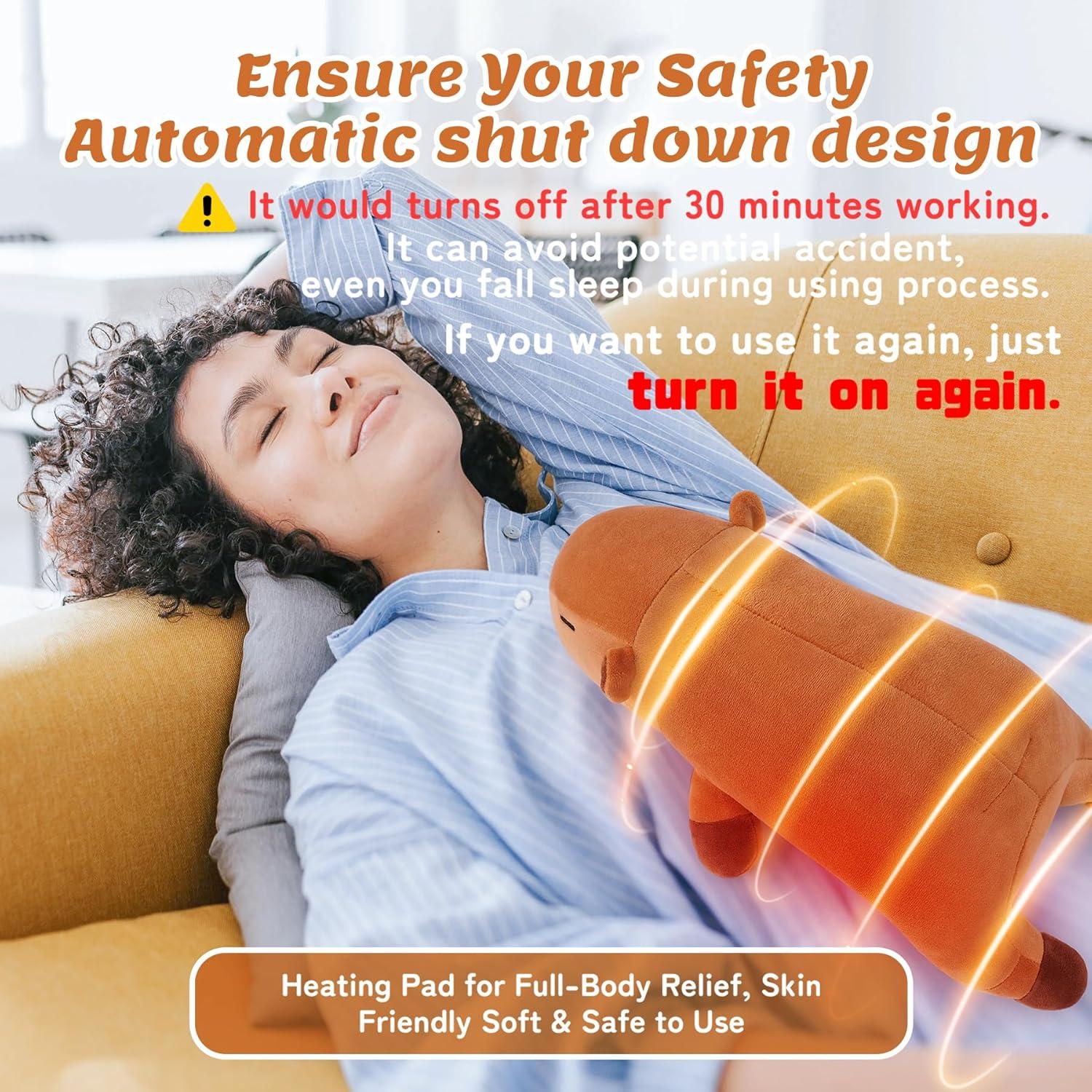 Almohadilla Térmica Eléctrica Capibara 35.56 cm USB Alivio Dolor