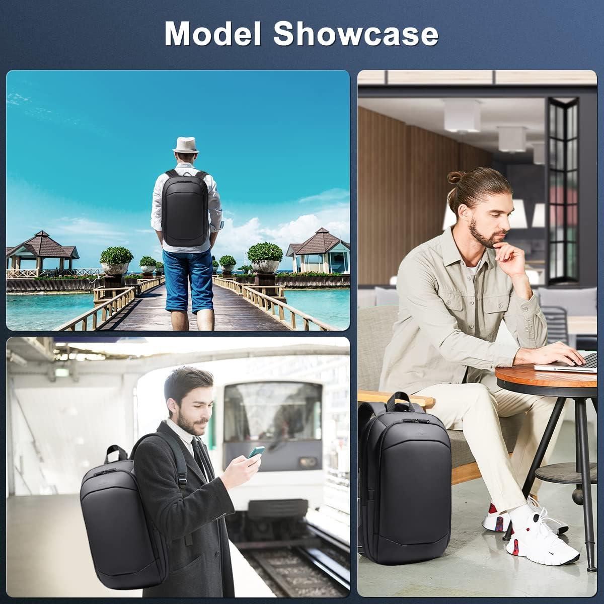 Mochila de Negocios HK 17" Impermeable con Carga USB