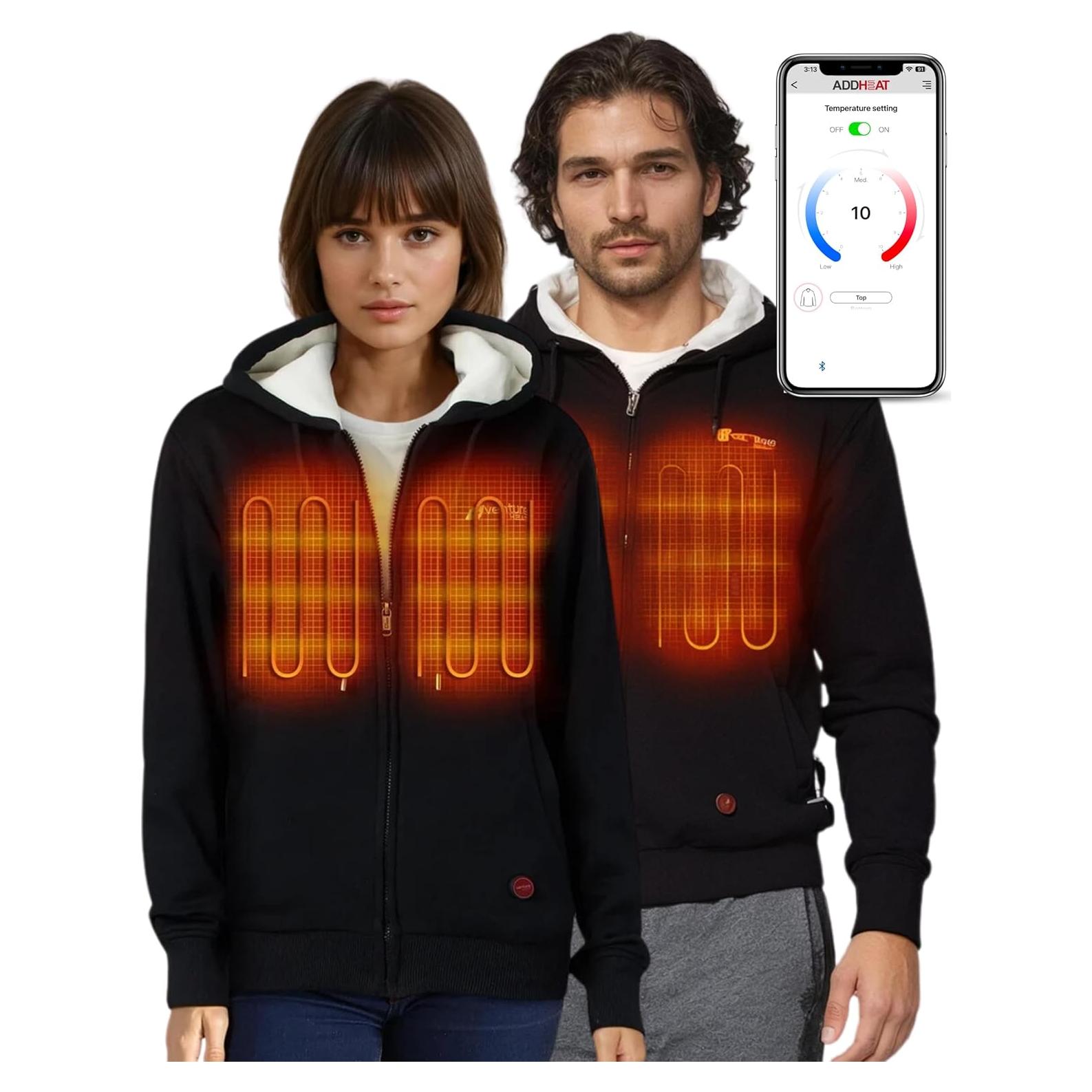 Chaqueta Calentada Unisex Venture Heat Bluetooth 7.4V - Negro