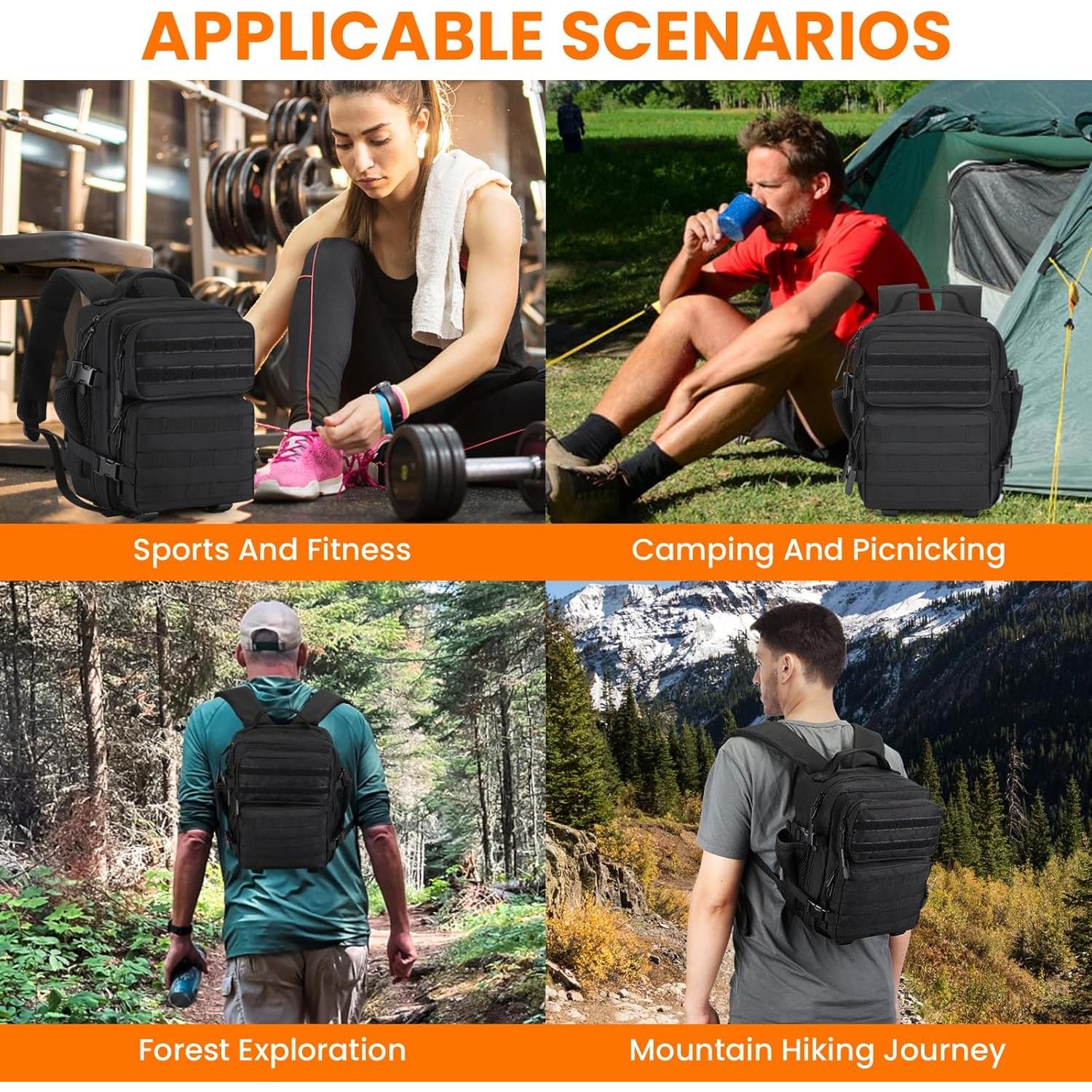 Mochila Táctica Mini Huntvp 9L Impermeable Negra