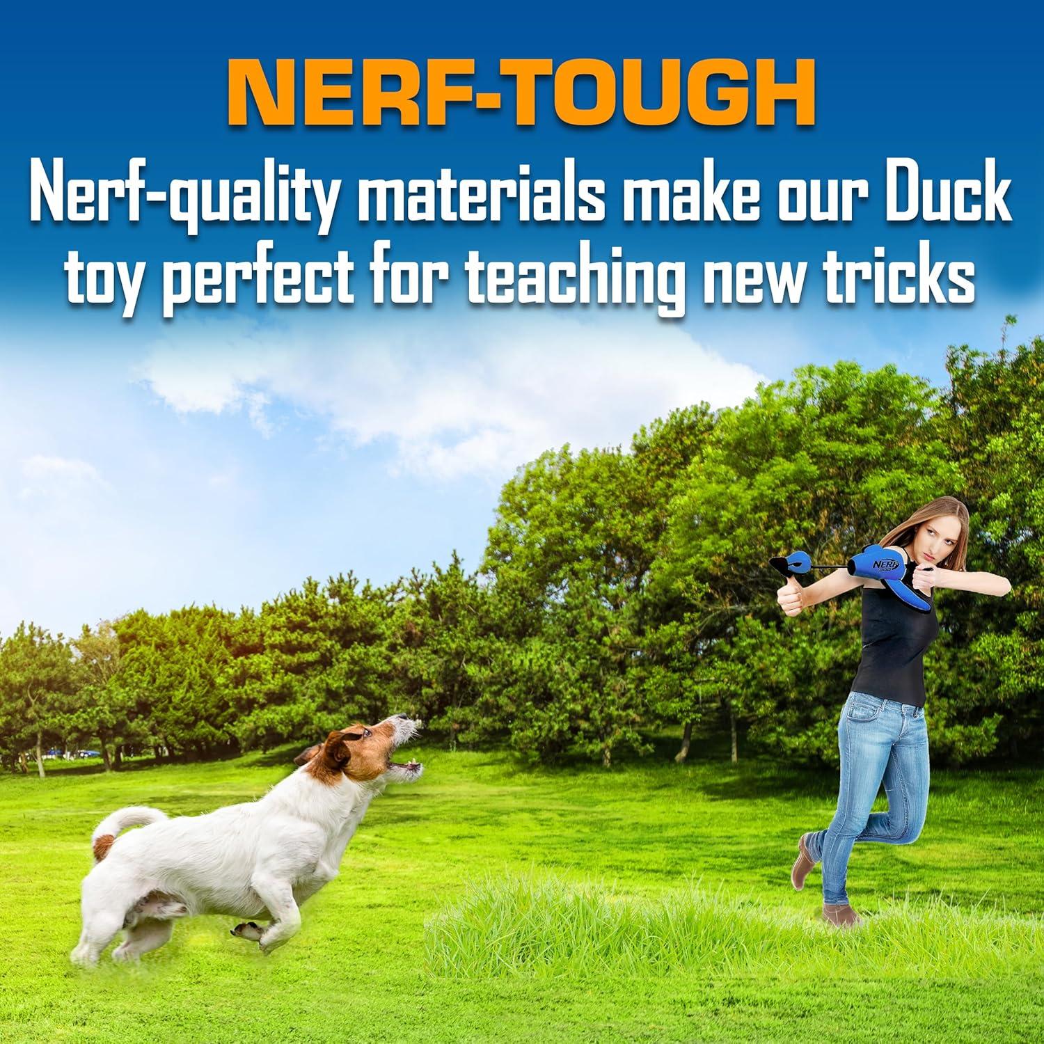 Lanzador de Juguete para Perros Nerf Dog Pato Azul 41.91 cm