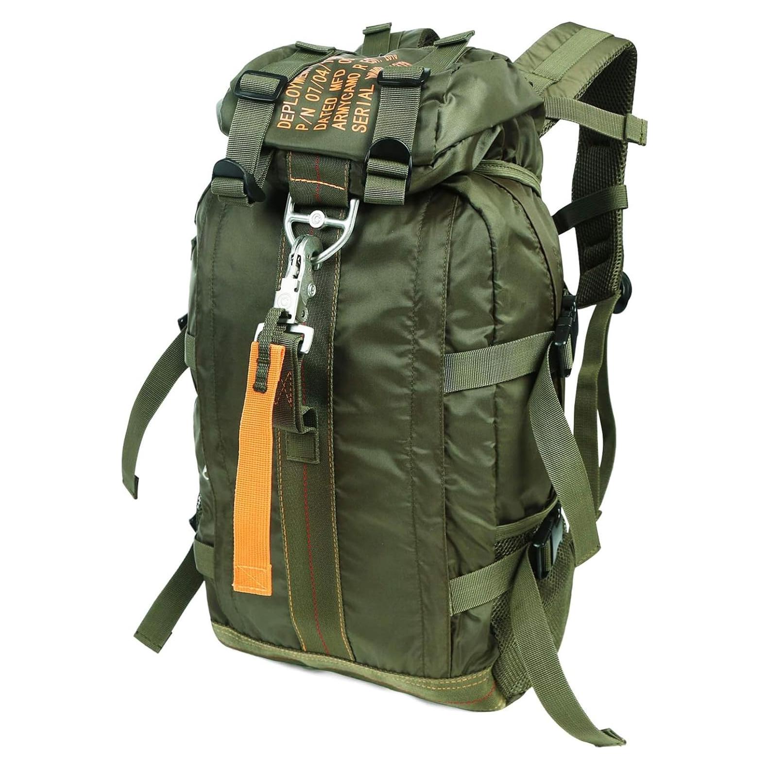 Mochila Táctica PAIWPHLI Verde 15L Impermeable con Molle