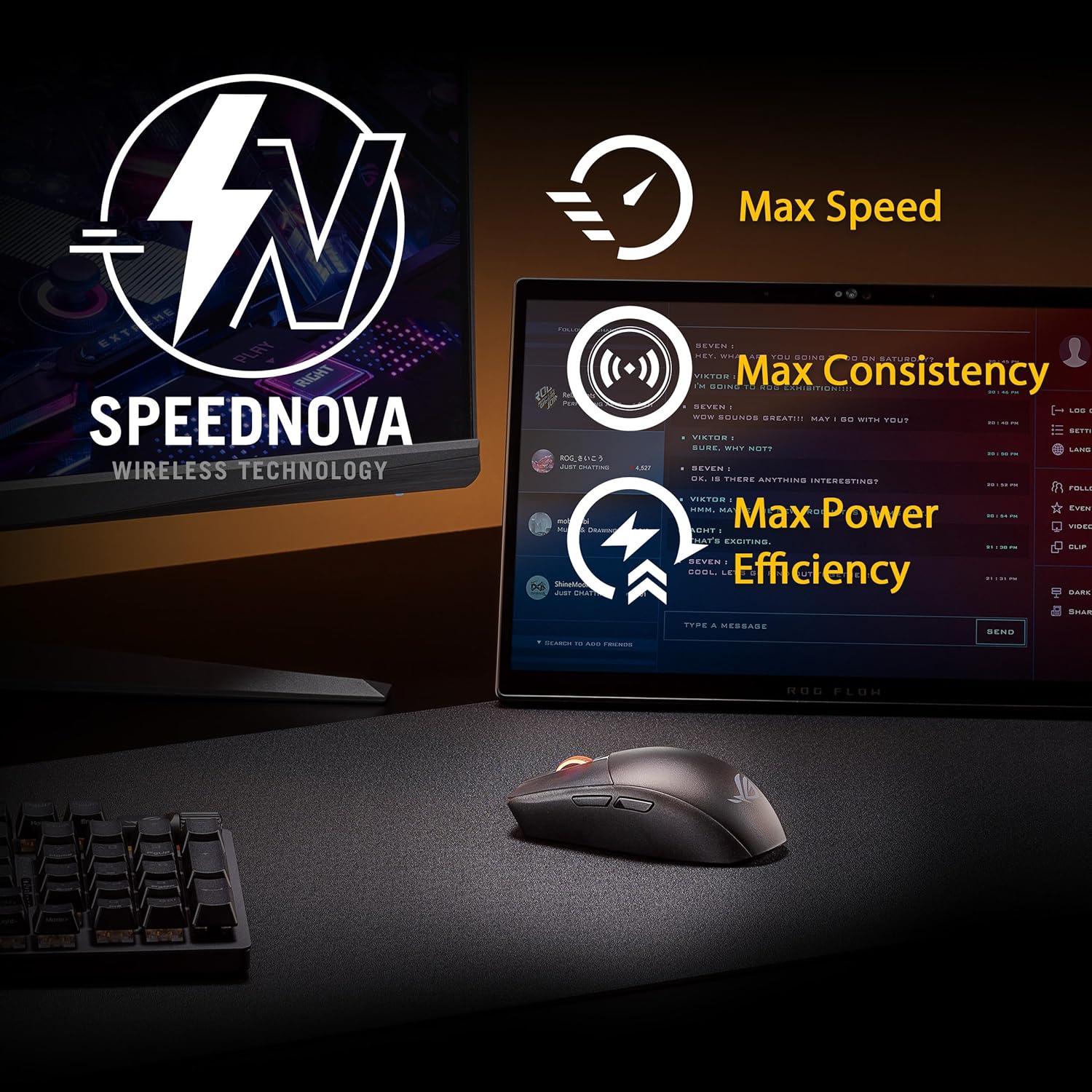 Ratón Gaming Inalámbrico ASUS ROG Strix Impact III 57g 36K DPI