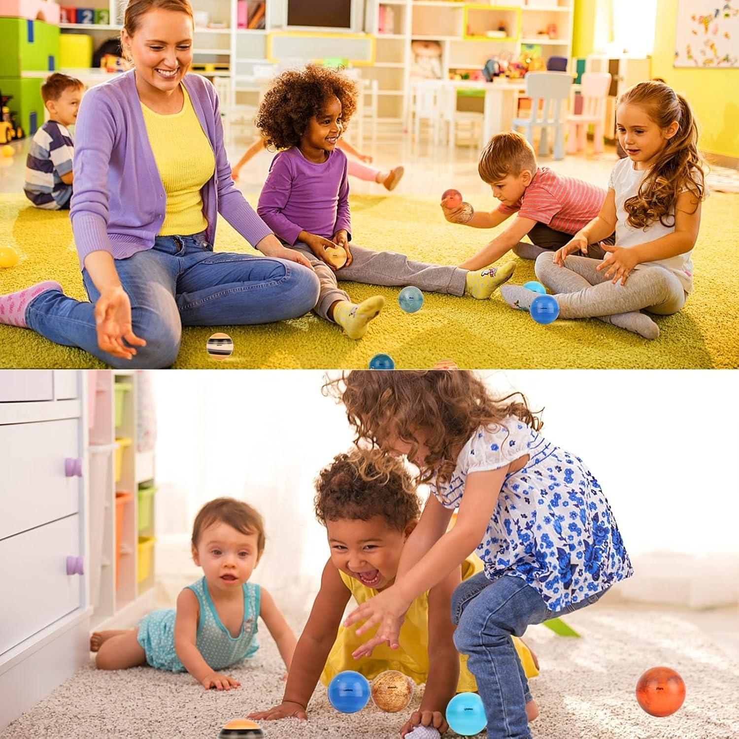 Solar System Stress Ball for Kids and Adult 11 Piece, with mesh Storing Bag, Anti Stress Solar Planets Balls (Planet Balls)