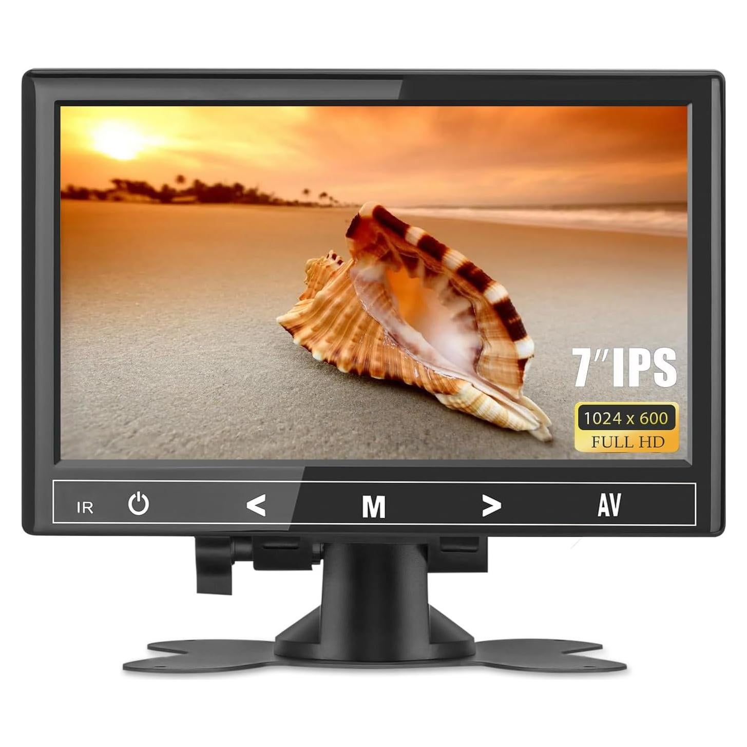 Monitor Mini 7" Haiway HDMI VGA AV 1024x600 IPS Portátil