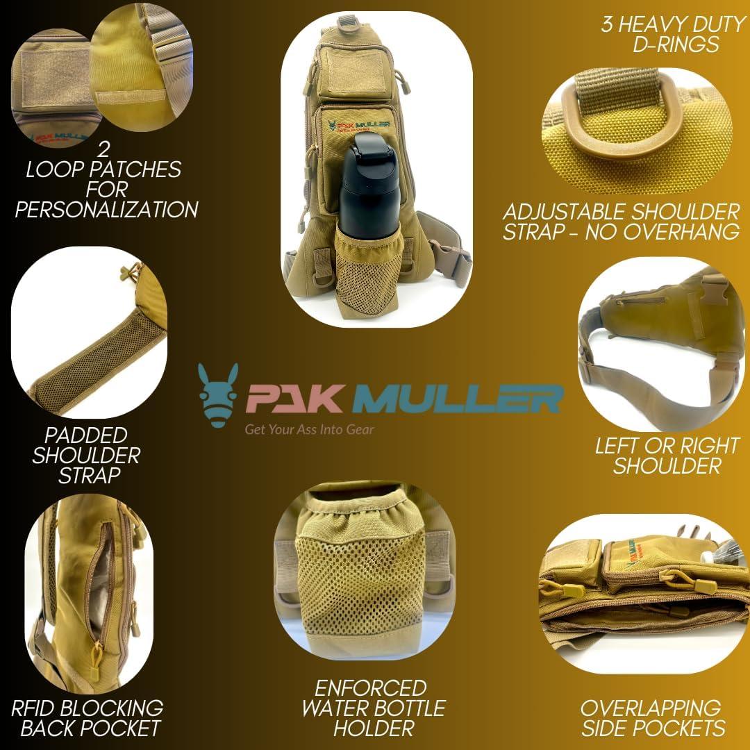 Bolso Cruzado Pak Muller con Soporte para Botella 1,18L